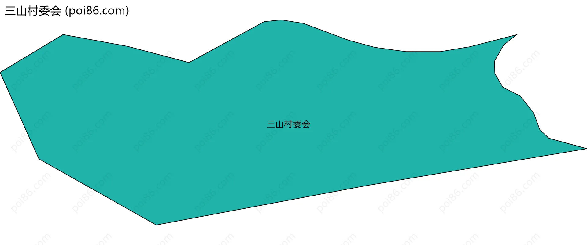 三山村委会边界地图