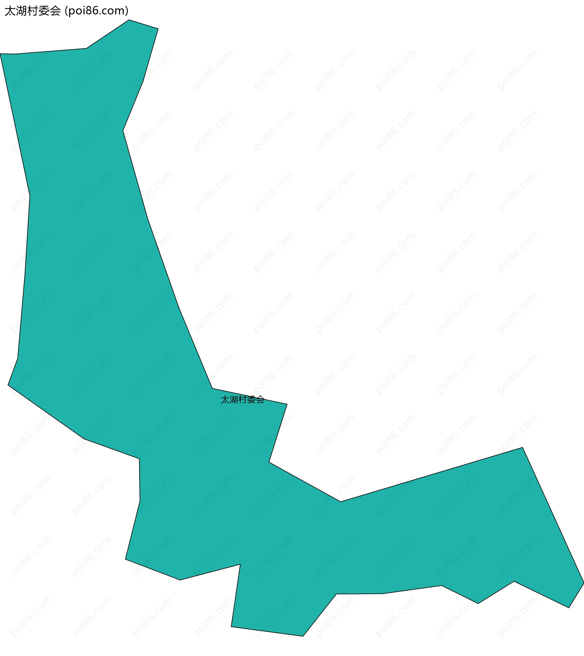 太湖村委会边界地图