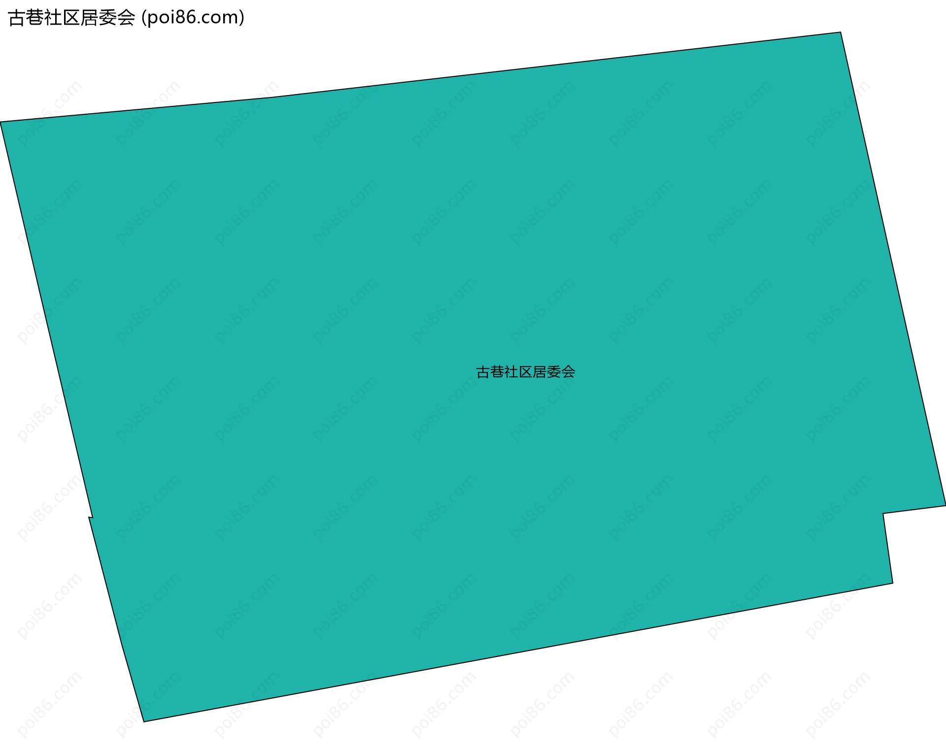 古巷社区居委会边界地图
