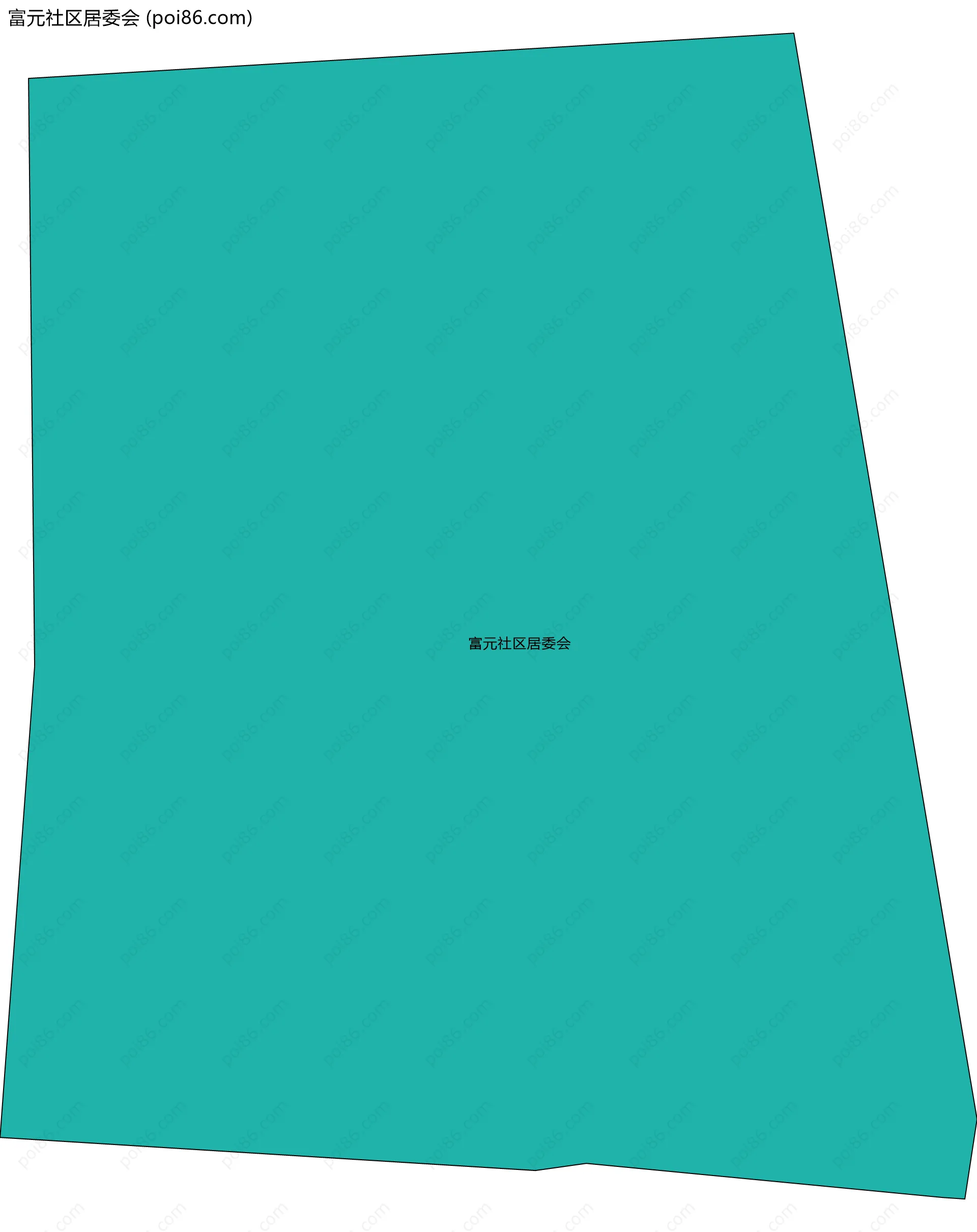 富元社区居委会边界地图