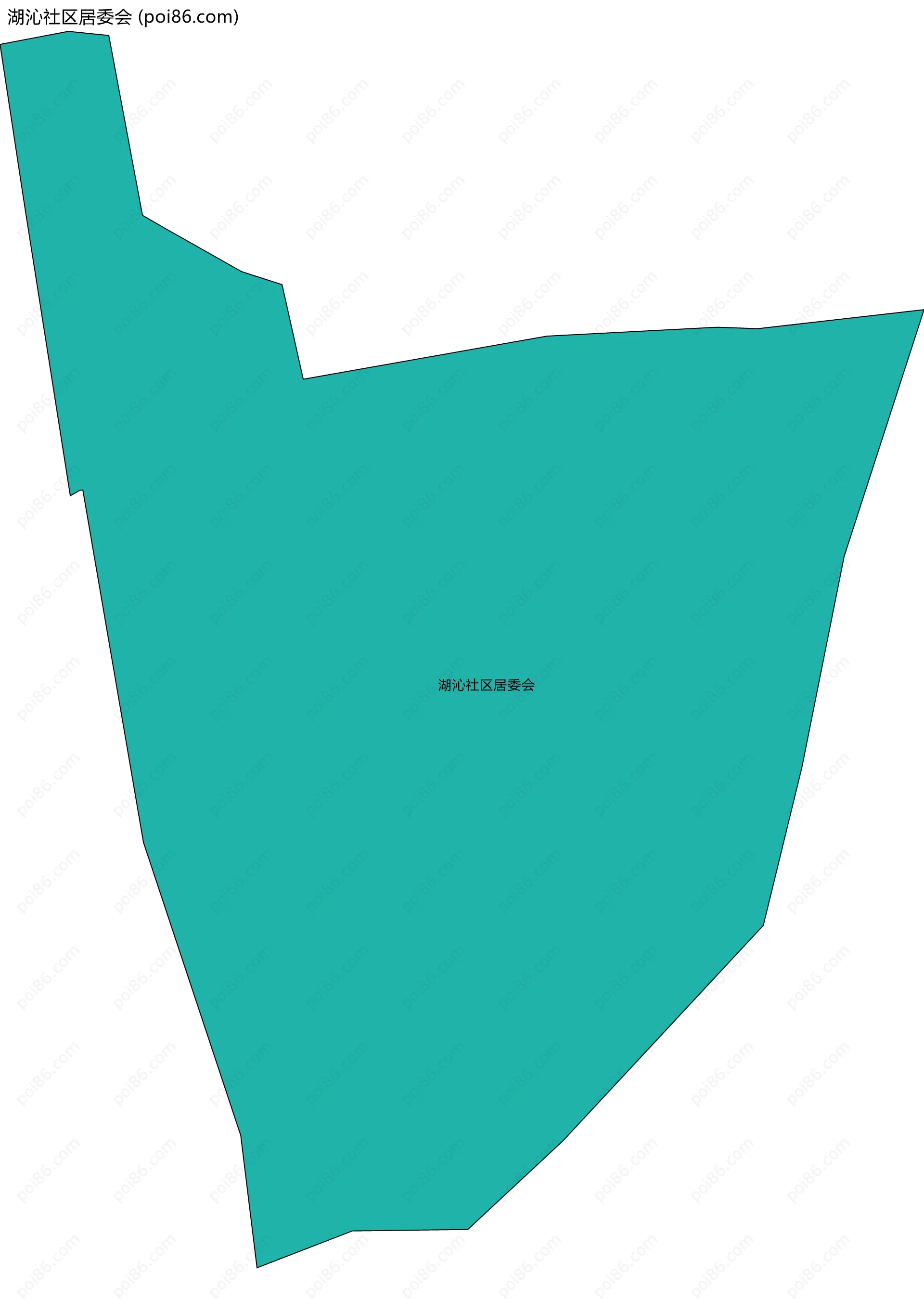 湖沁社区居委会边界地图