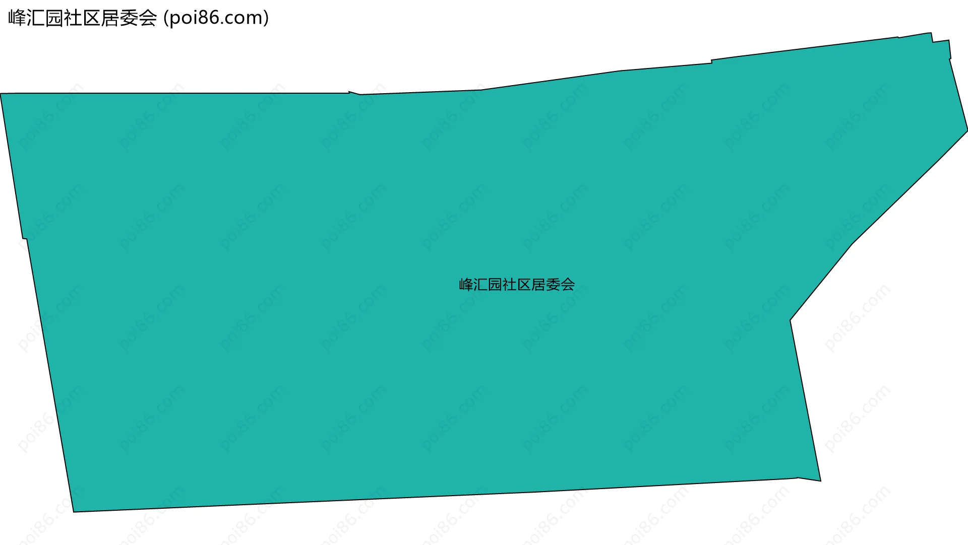 峰汇园社区居委会边界地图
