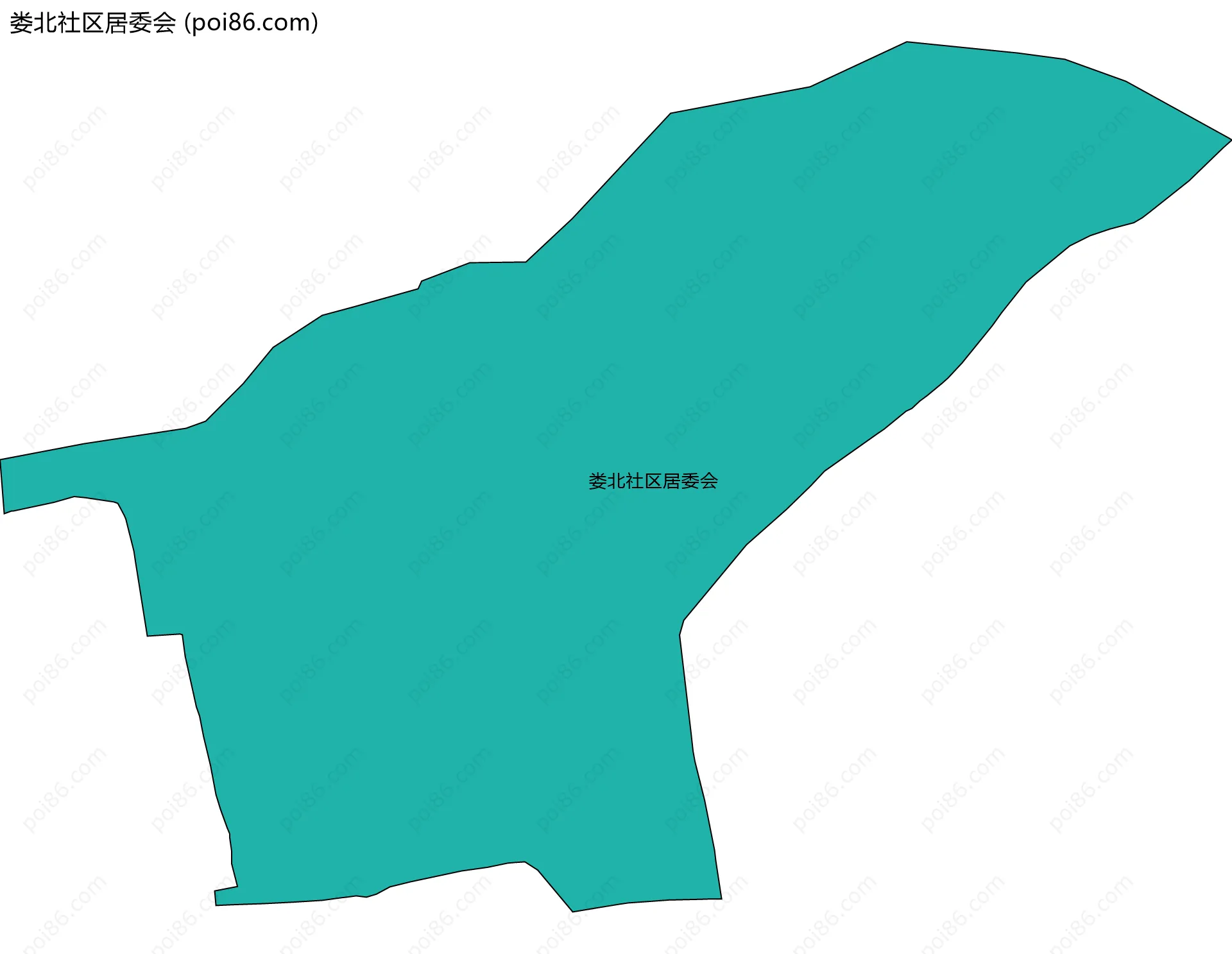 娄北社区居委会边界地图