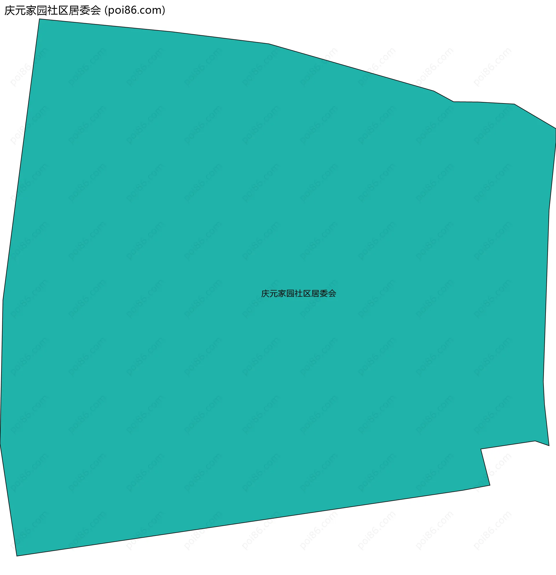 庆元家园社区居委会边界地图