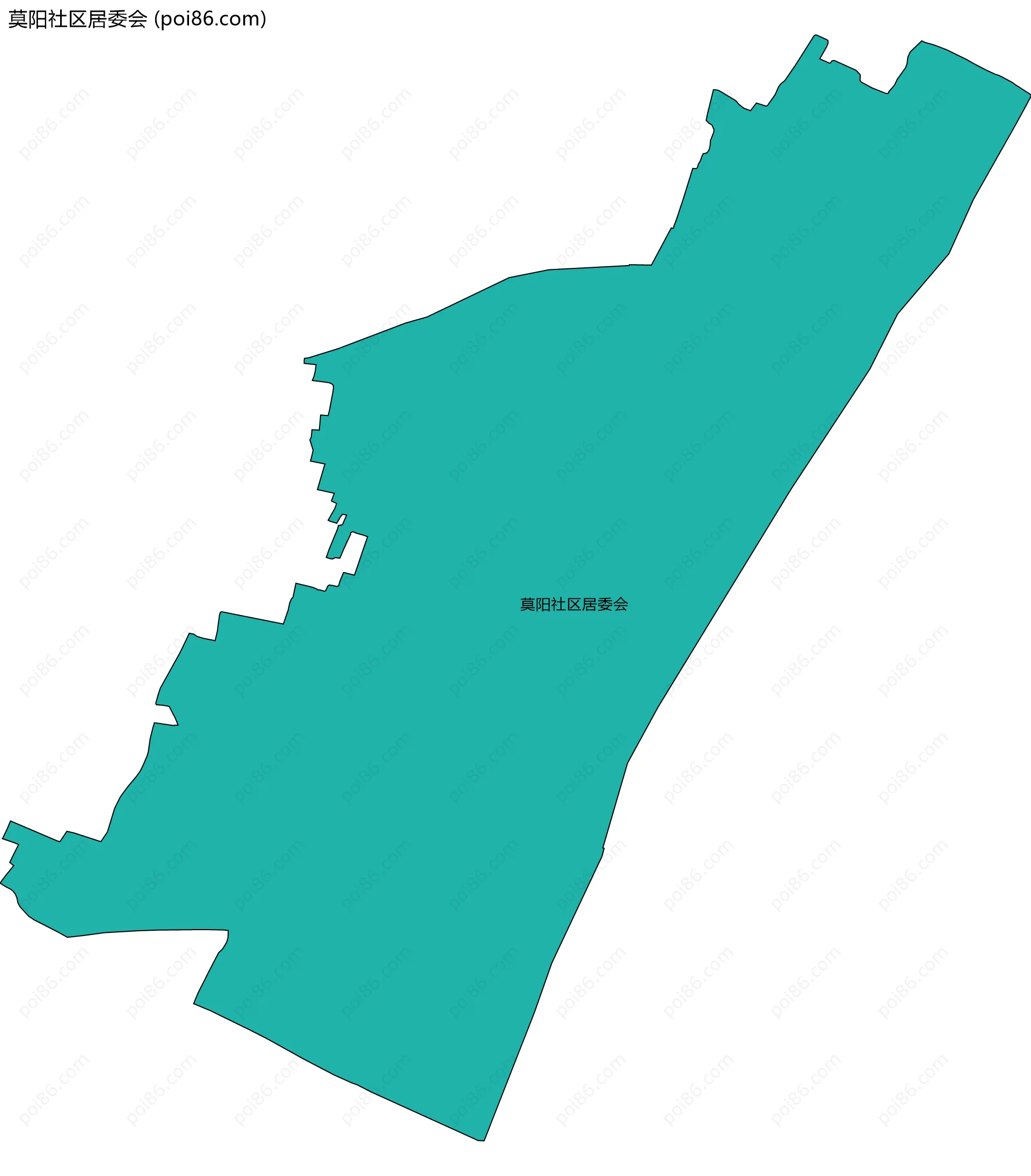 莫阳社区居委会边界地图