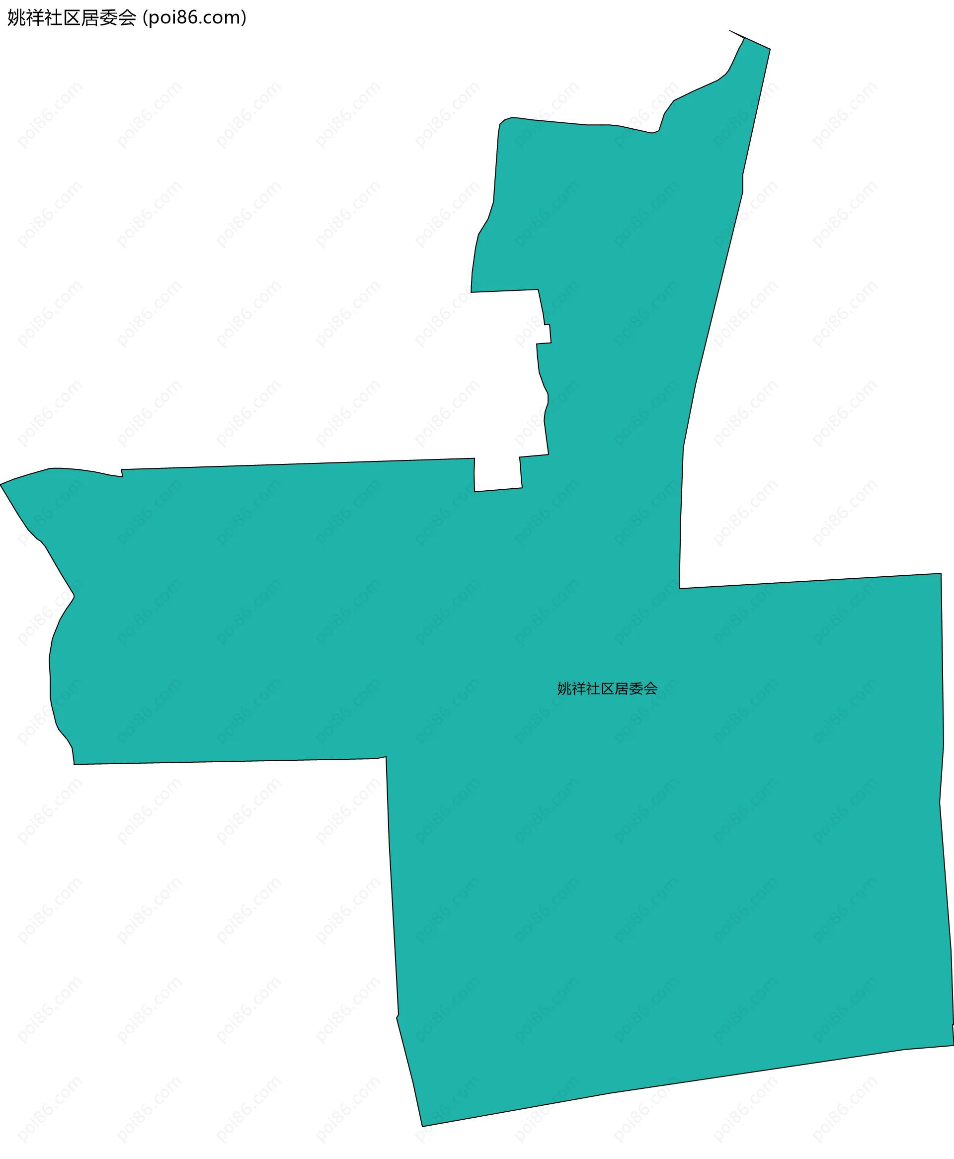 姚祥社区居委会边界地图