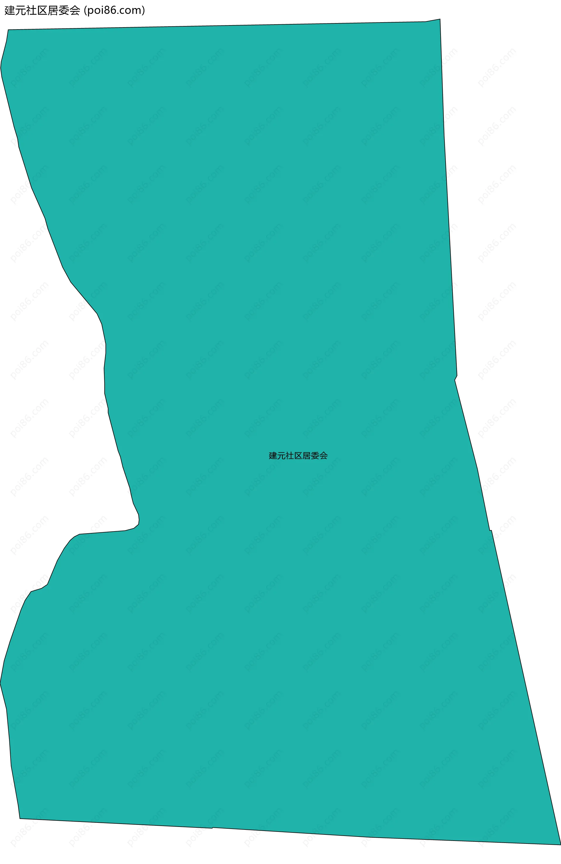 建元社区居委会边界地图