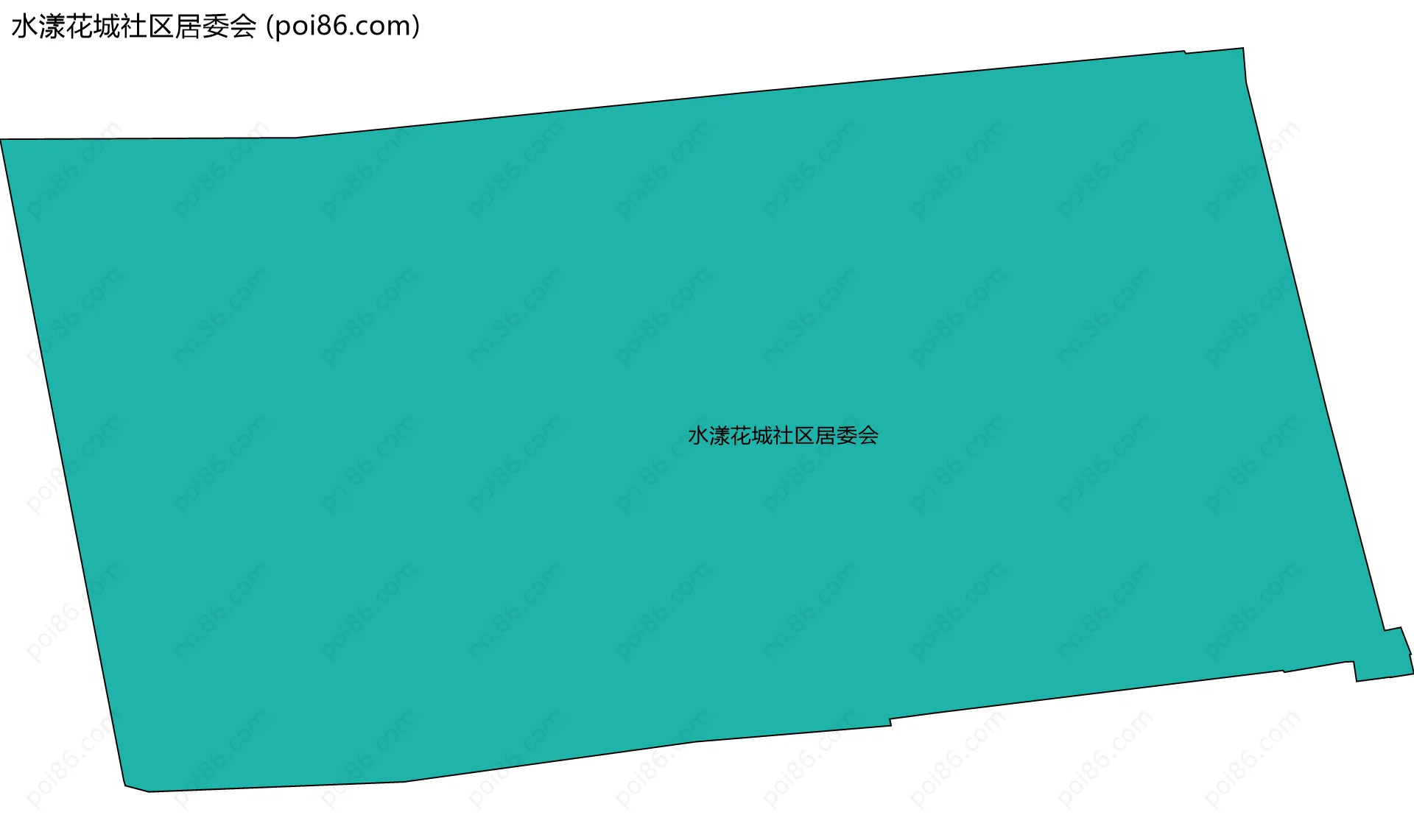 水漾花城社区居委会边界地图