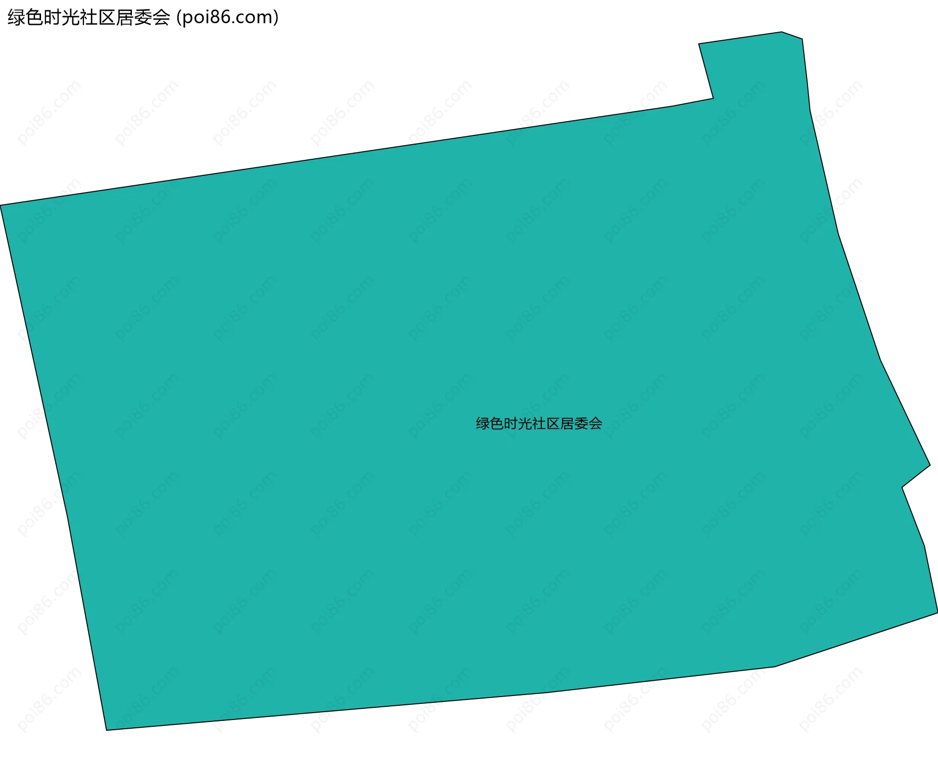 绿色时光社区居委会边界地图