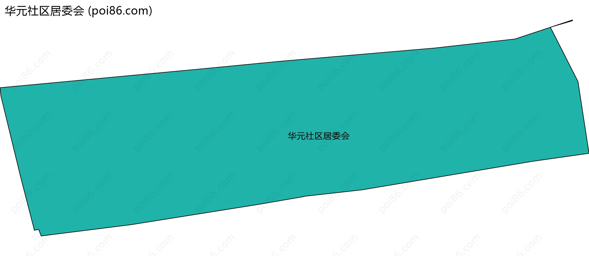 华元社区居委会边界地图