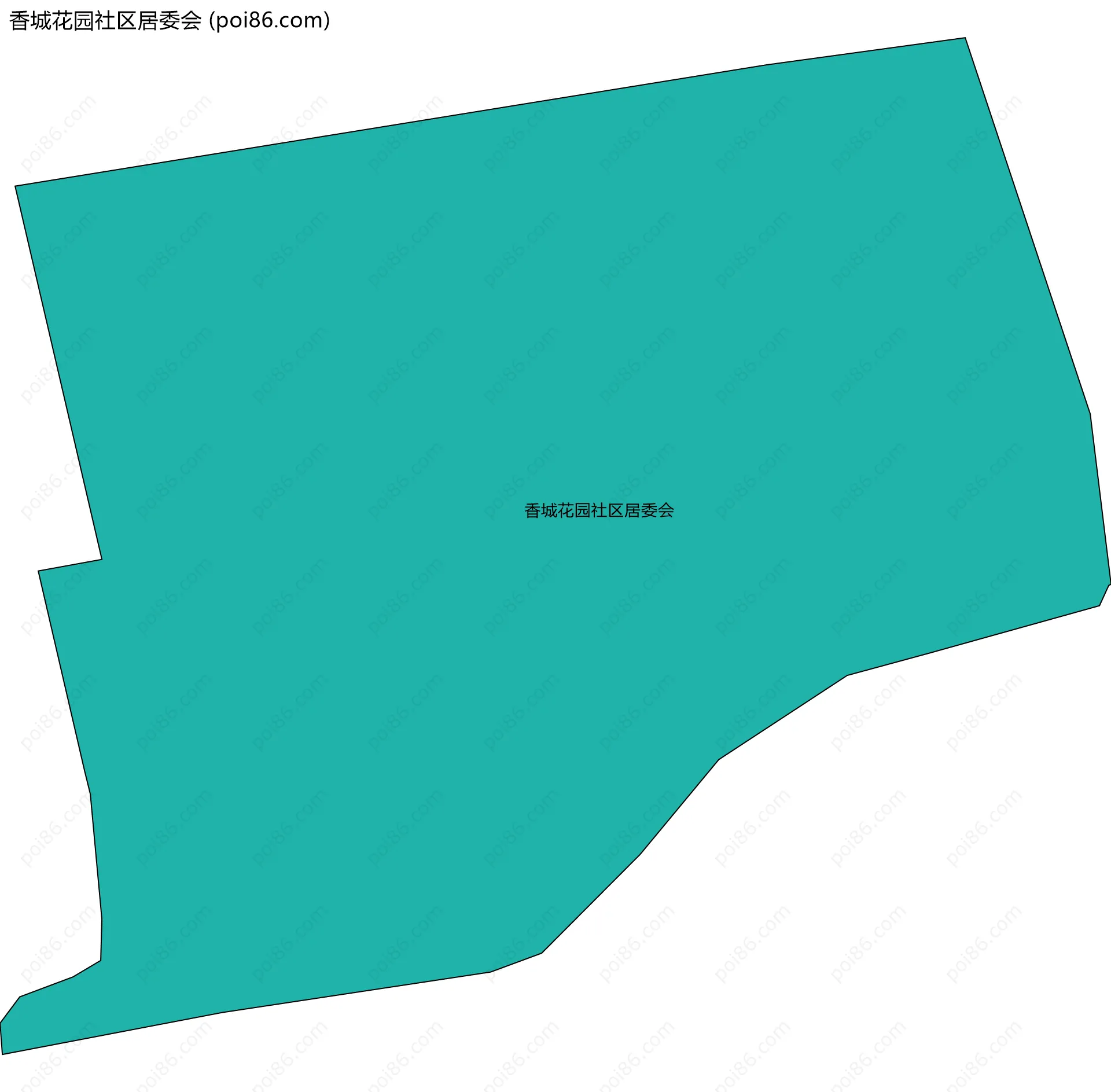 香城花园社区居委会边界地图