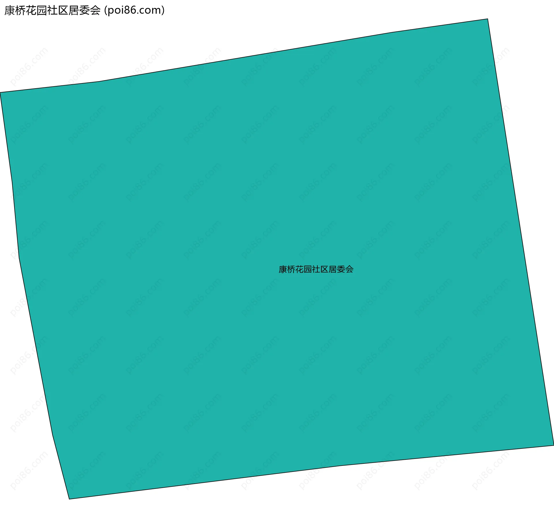 康桥花园社区居委会边界地图