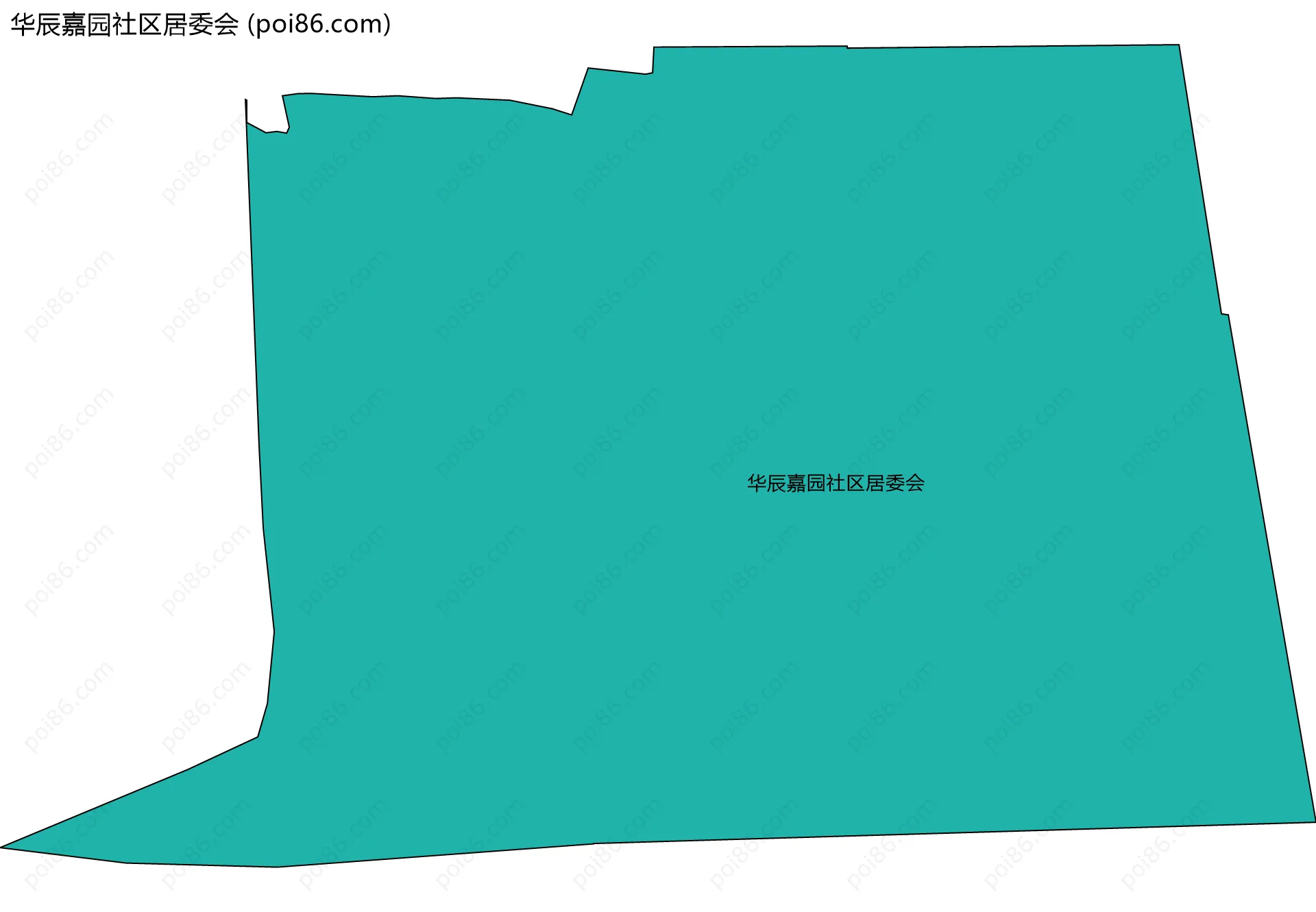 华辰嘉园社区居委会边界地图