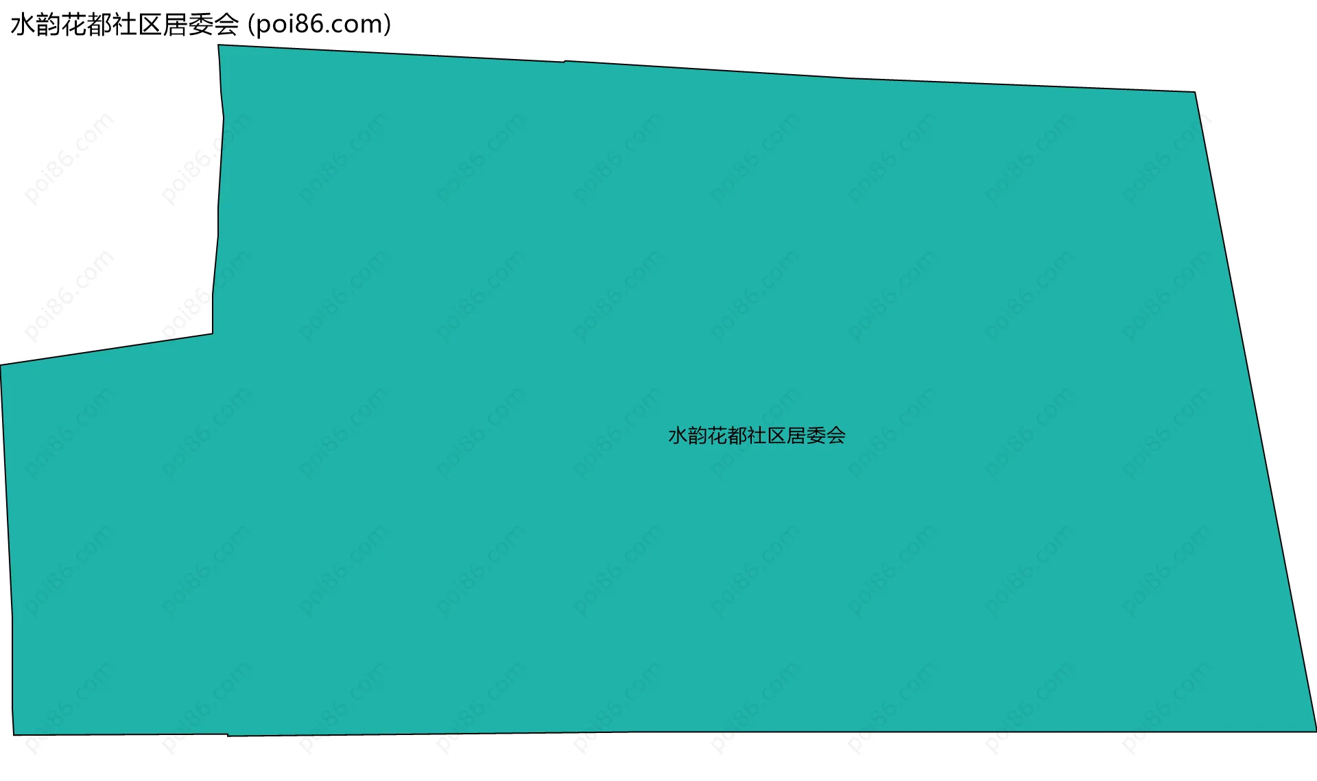 水韵花都社区居委会边界地图