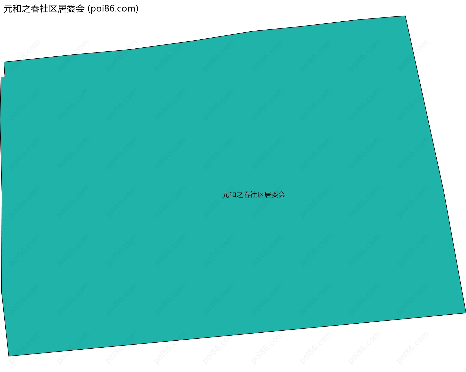 元和之春社区居委会边界地图