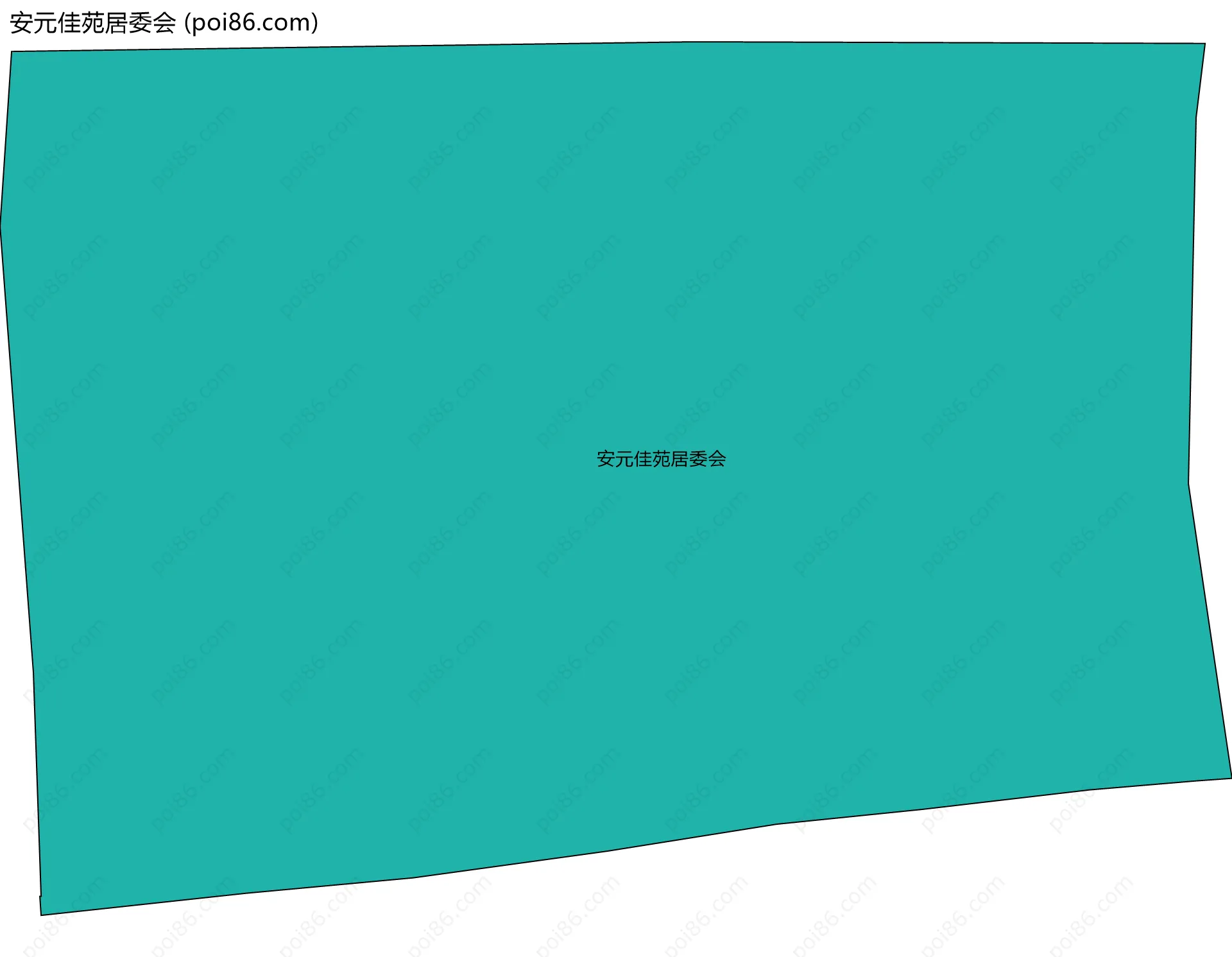 安元佳苑居委会边界地图