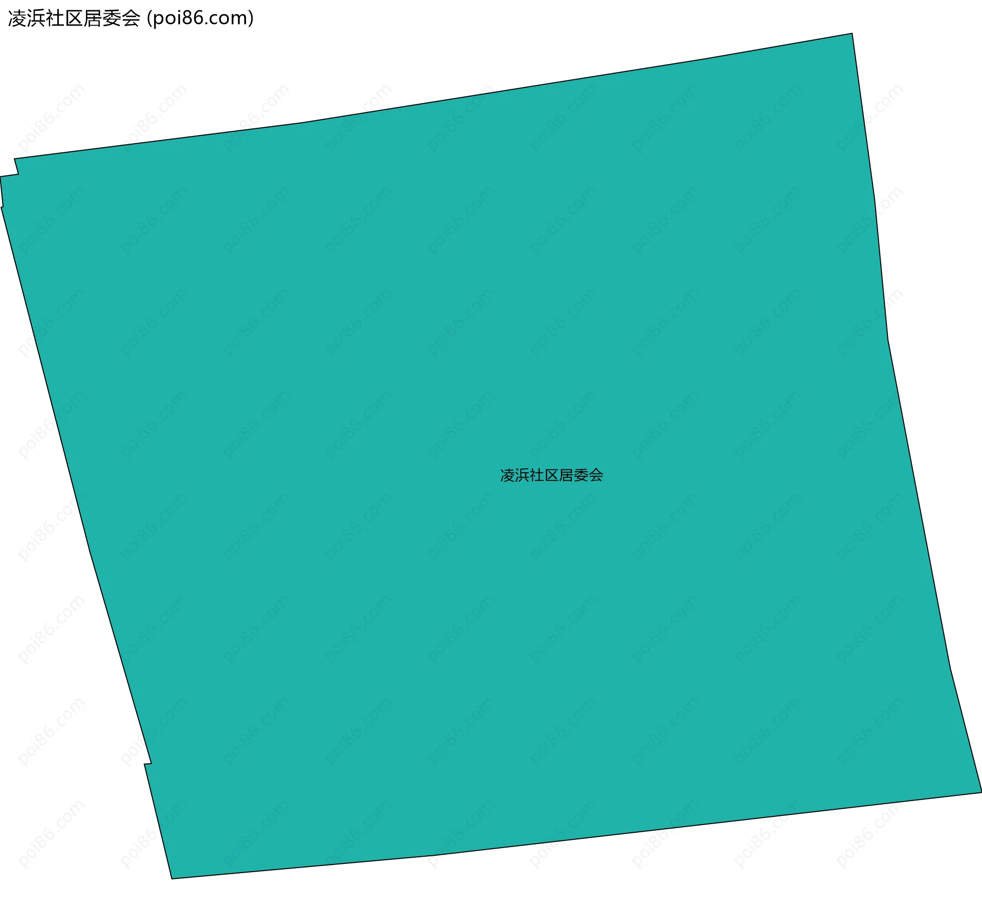 凌浜社区居委会边界地图