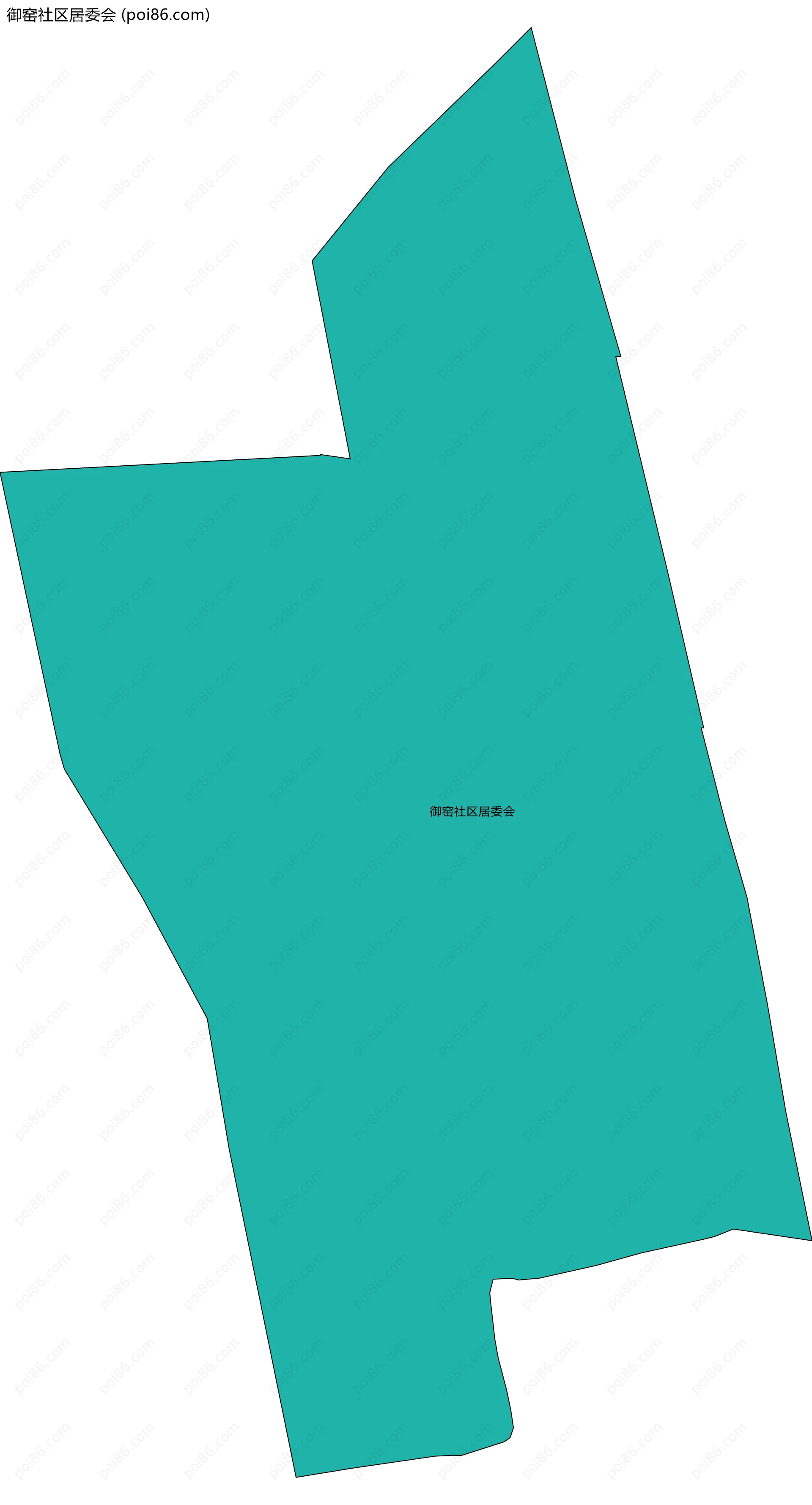 御窑社区居委会边界地图