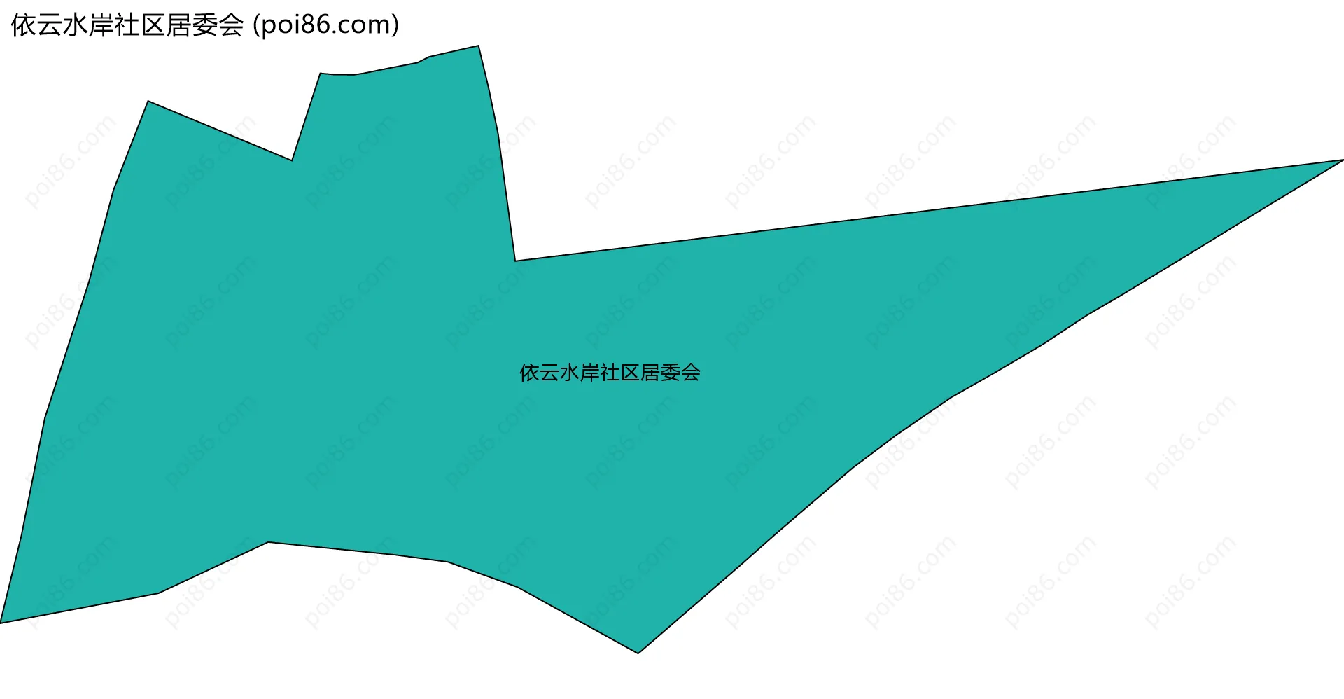 依云水岸社区居委会边界地图