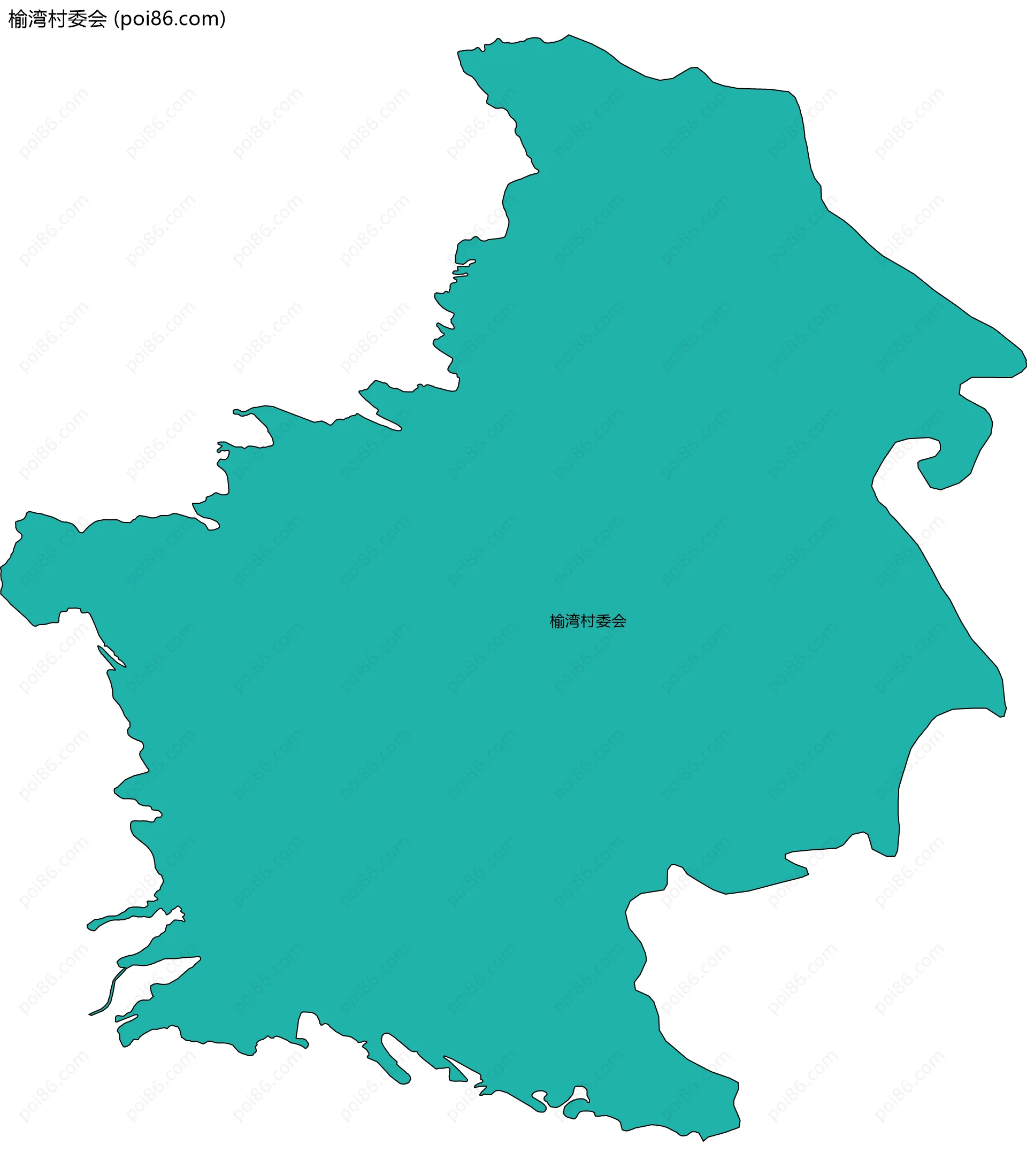 榆湾村委会边界地图