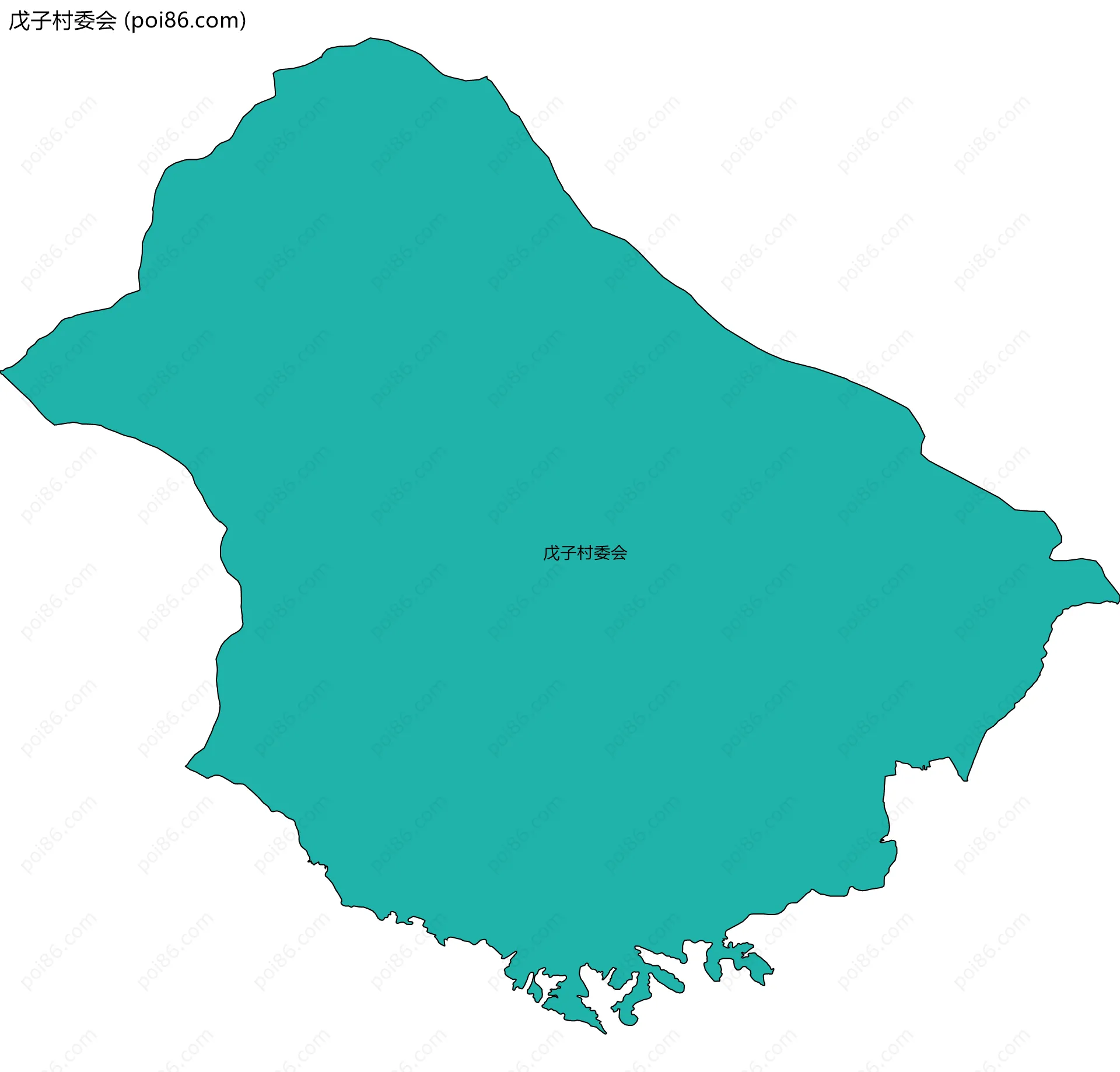 戊子村委会边界地图