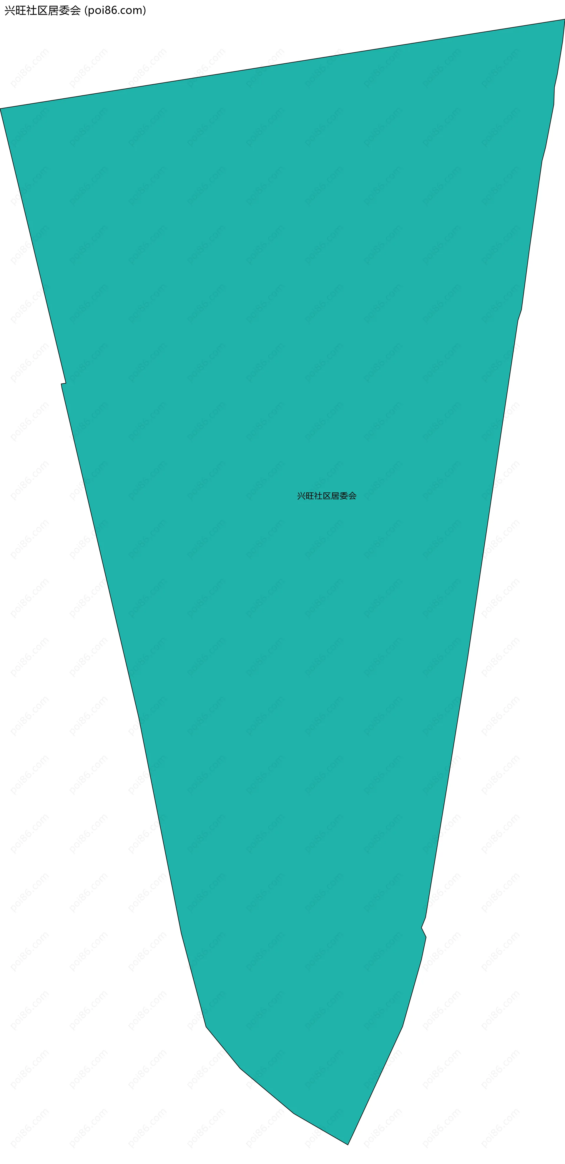 兴旺社区居委会边界地图