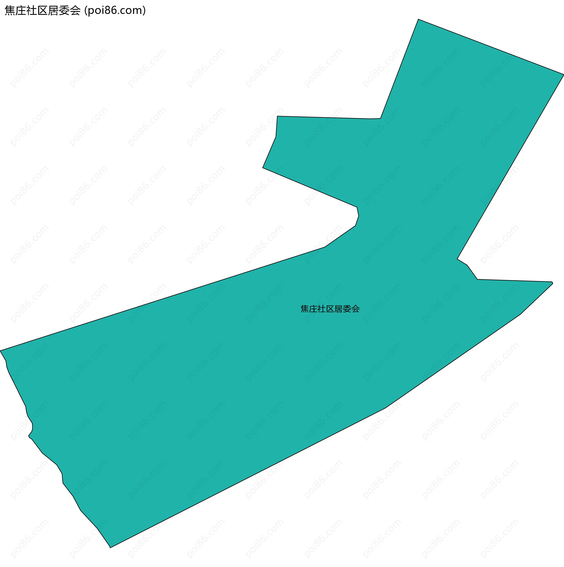 焦庄社区居委会边界地图