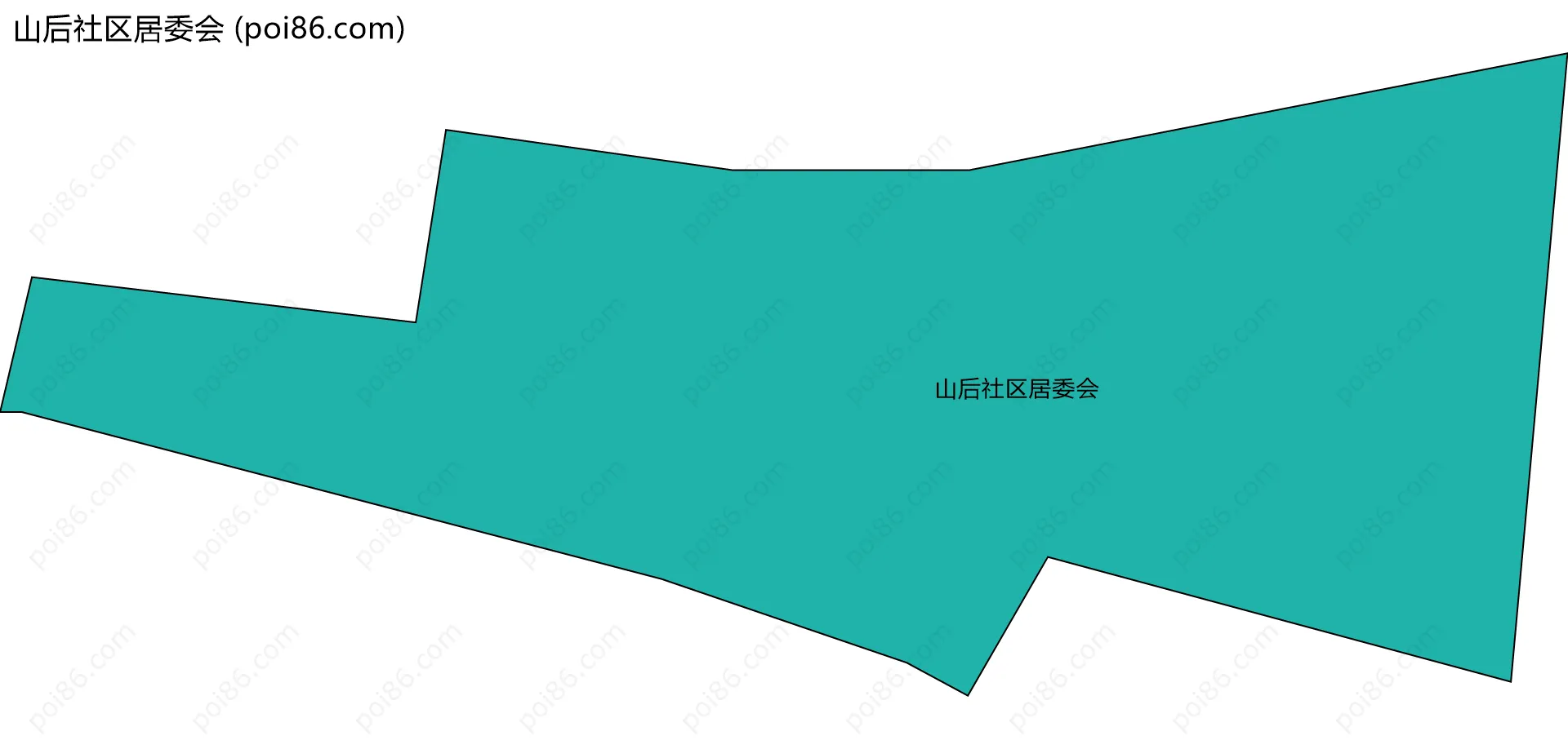 山后社区居委会边界地图