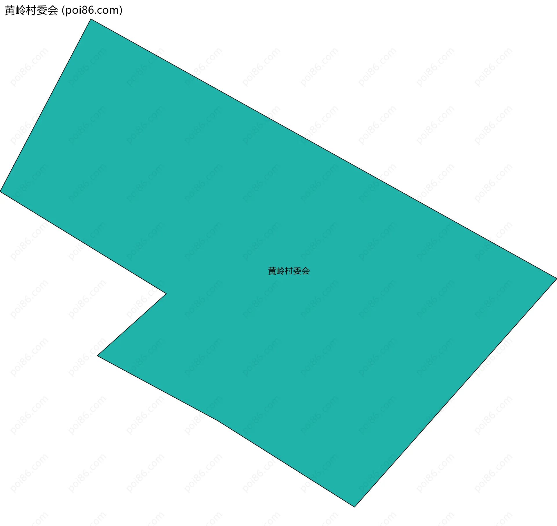 黄岭村委会边界地图