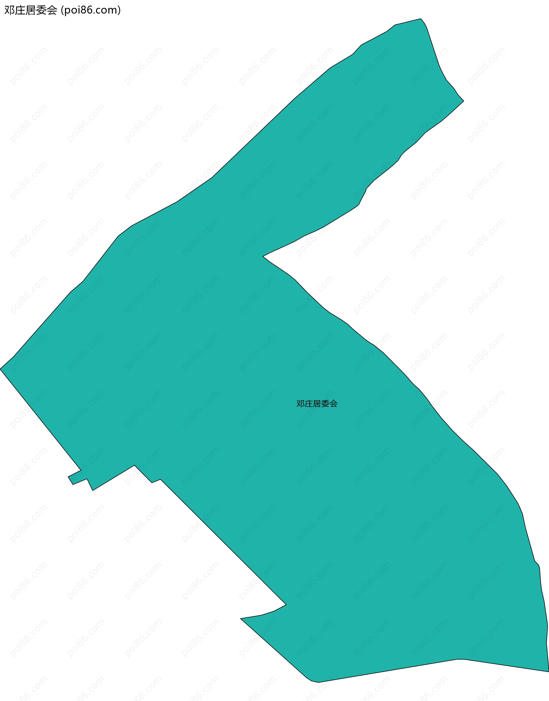 邓庄居委会边界地图