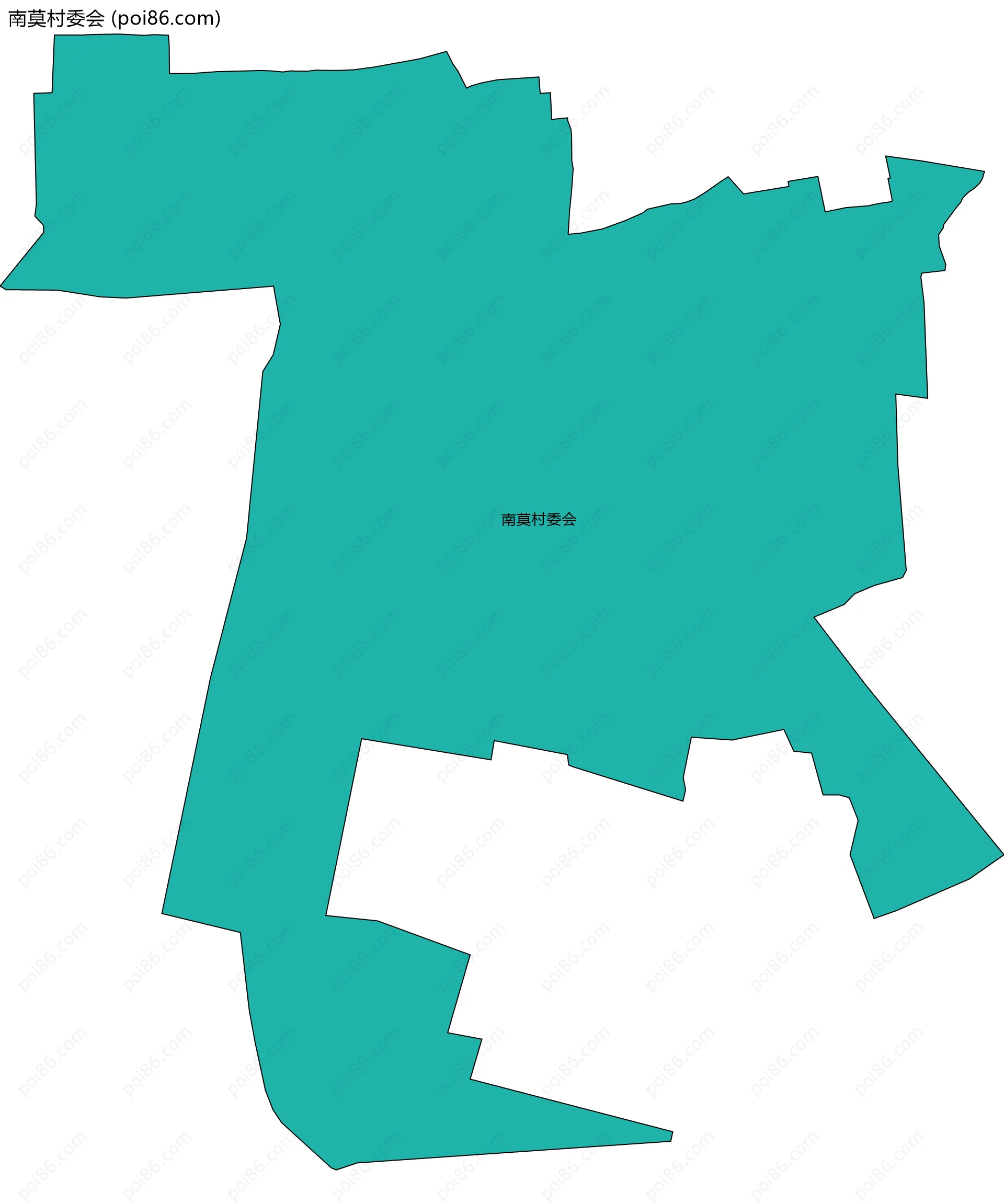 南莫村委会边界地图
