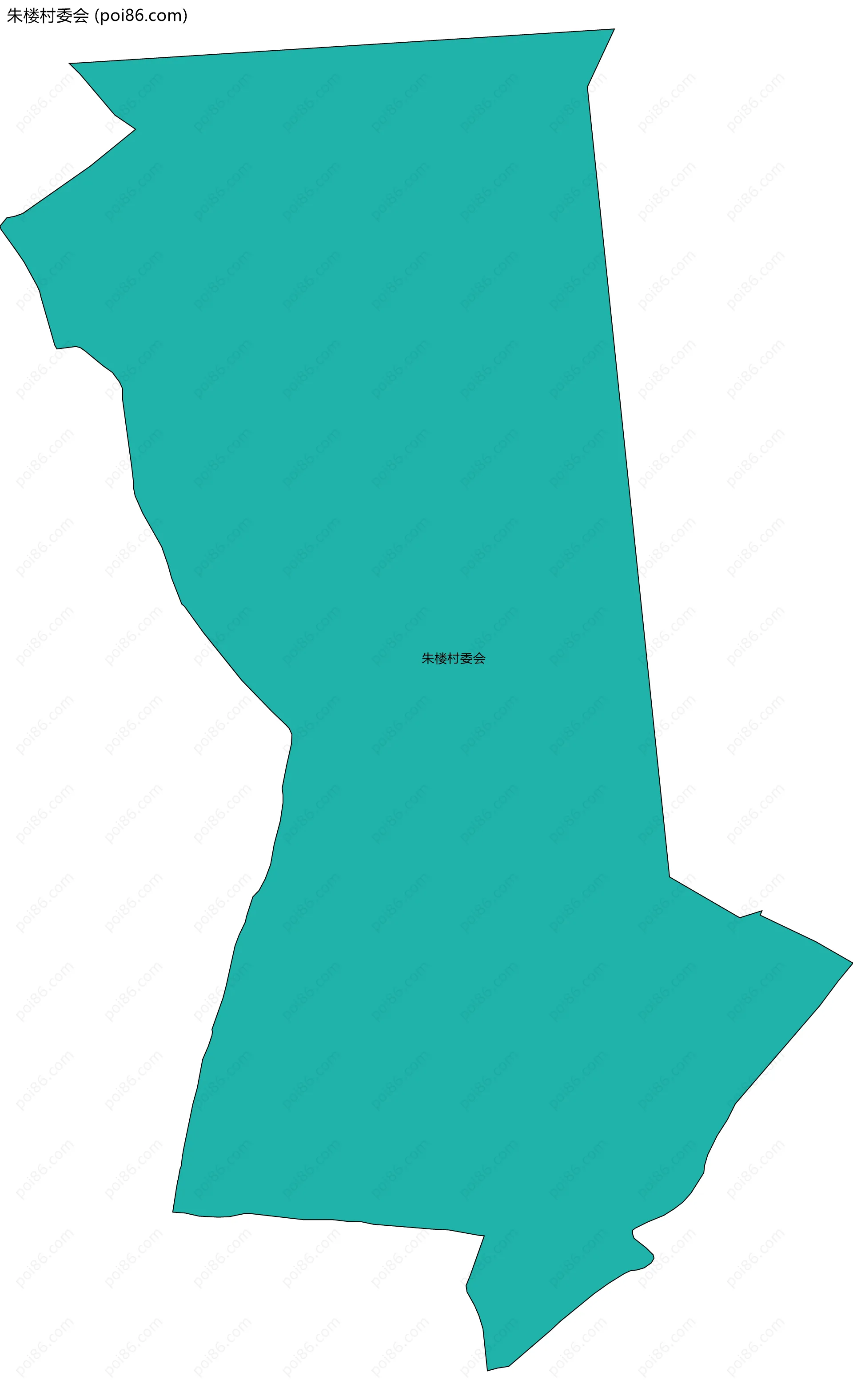 朱楼村委会边界地图