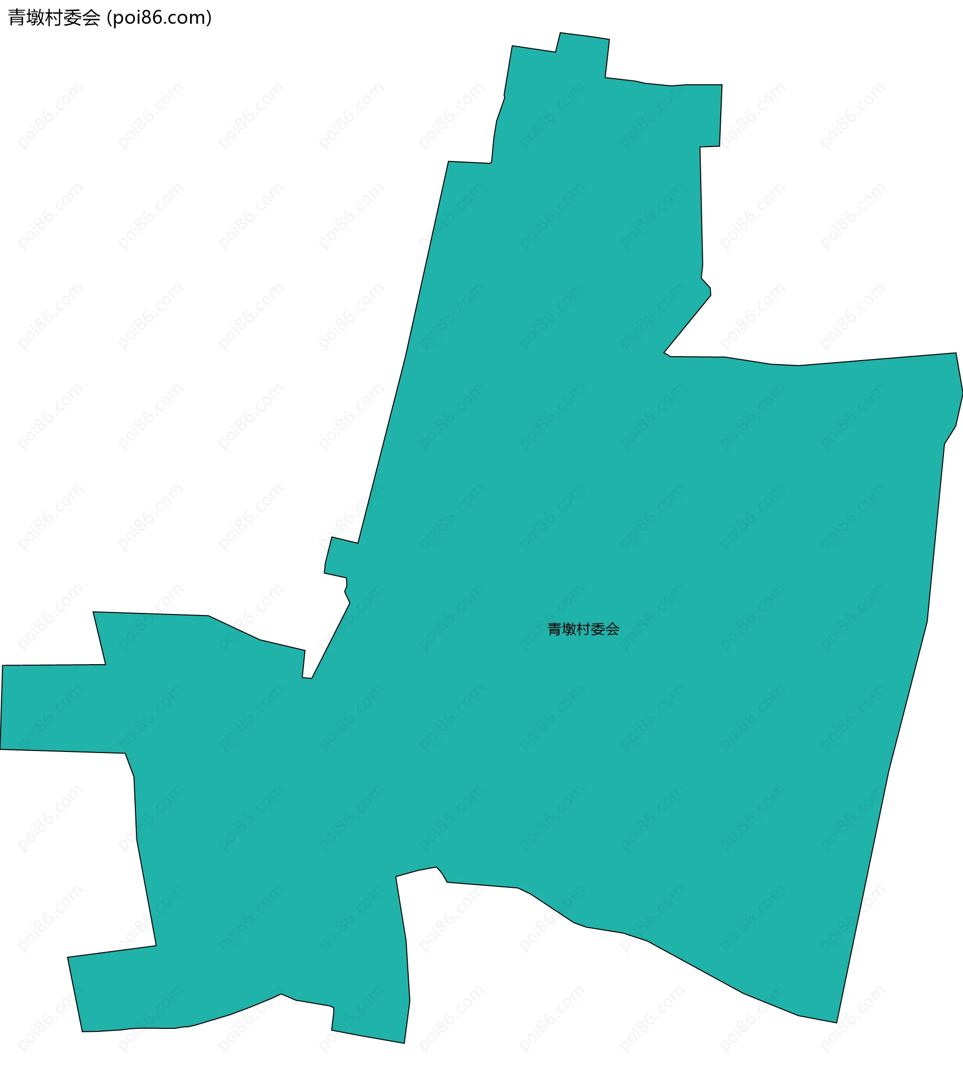 青墩村委会边界地图
