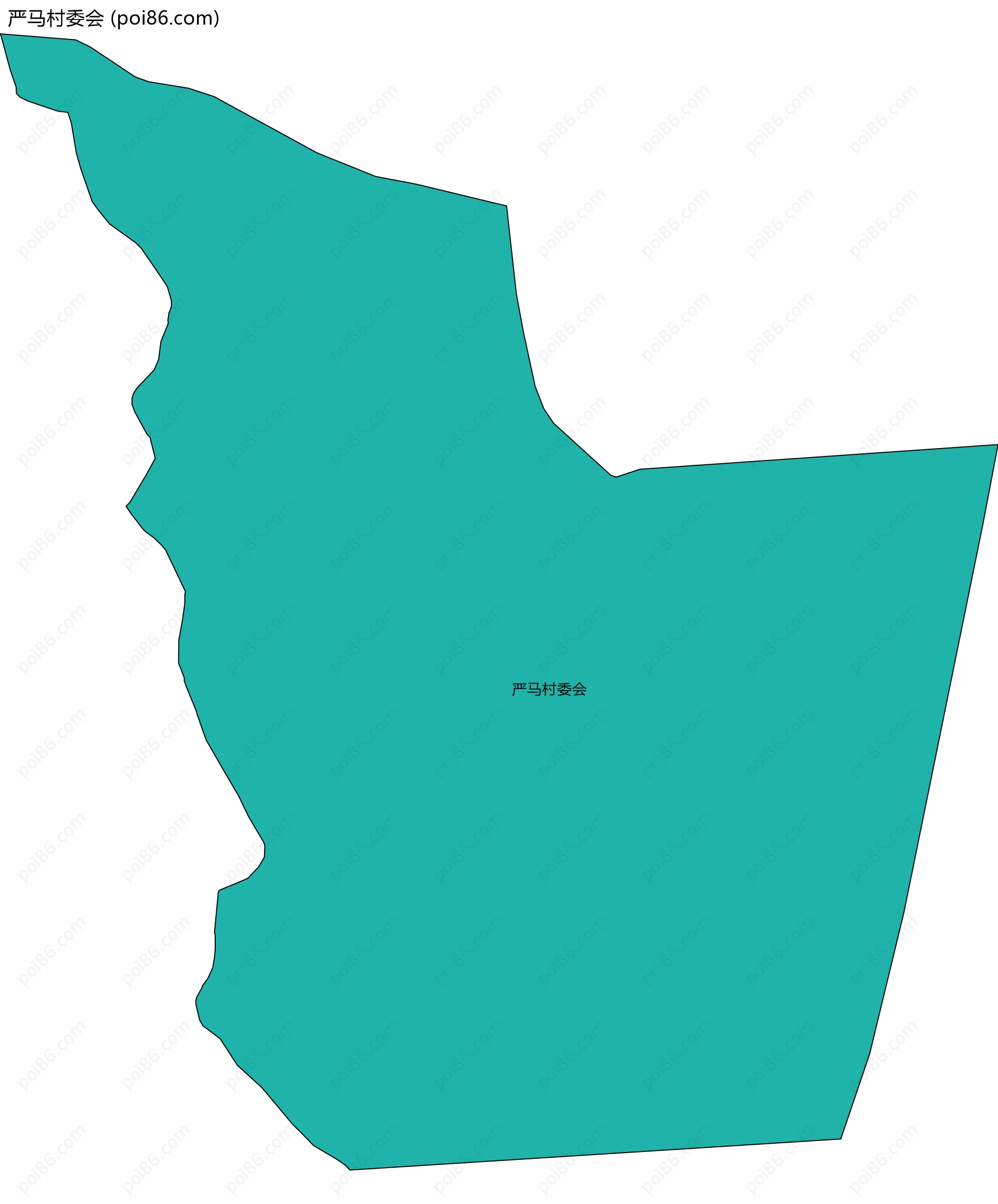 严马村委会边界地图
