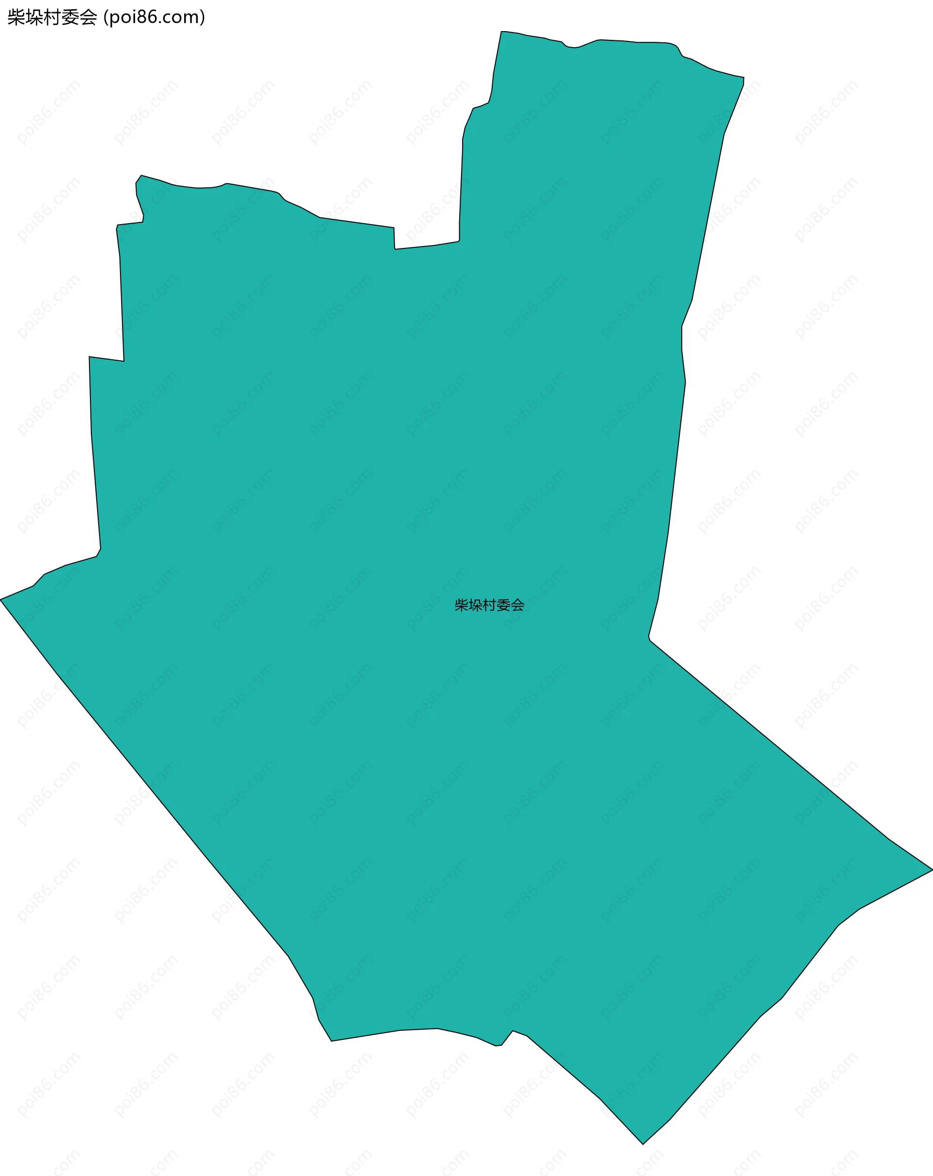柴垛村委会边界地图