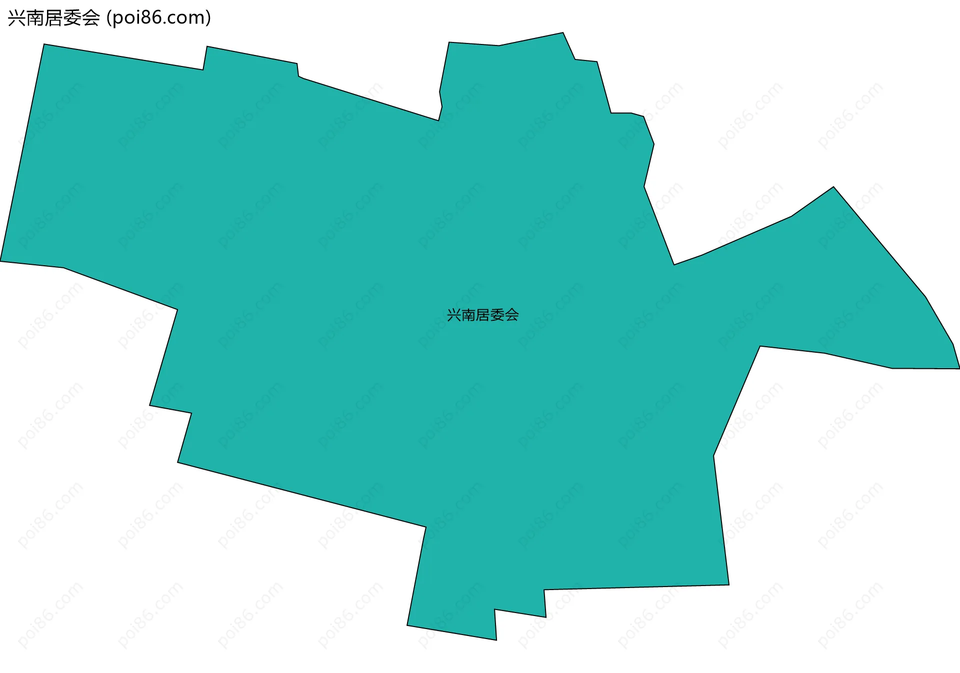 兴南居委会边界地图