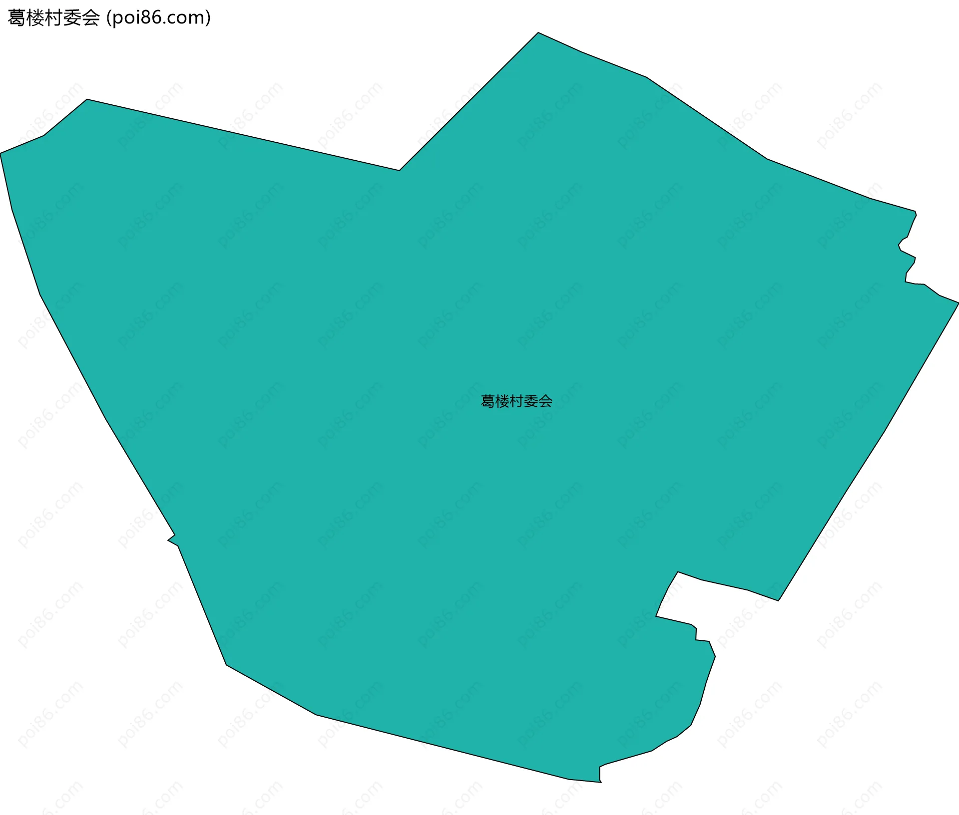 葛楼村委会边界地图