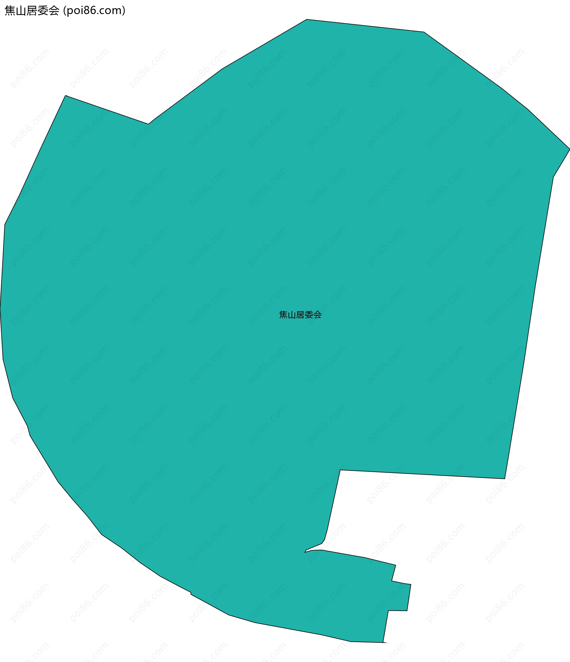 焦山居委会边界地图