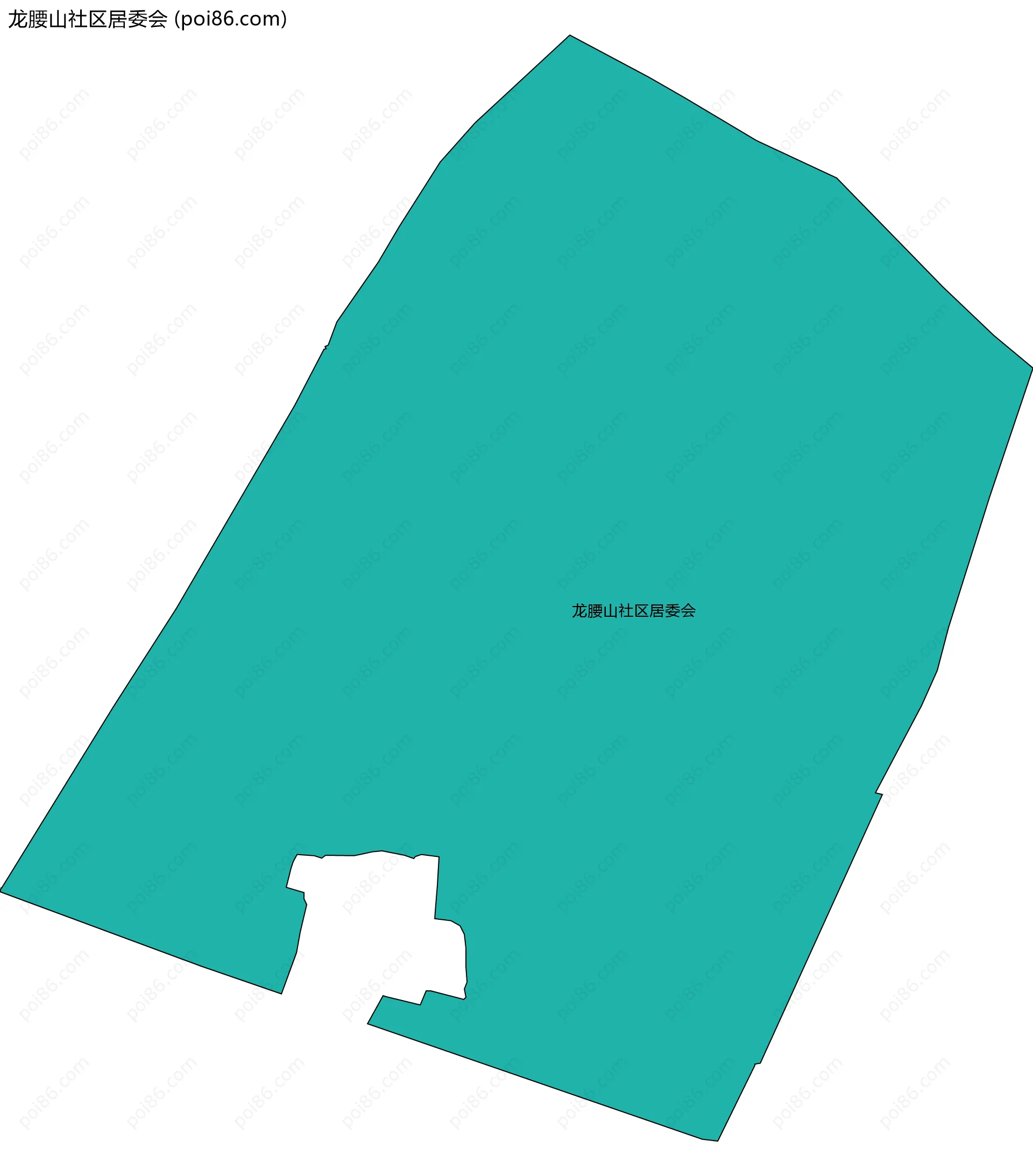 龙腰山社区居委会边界地图