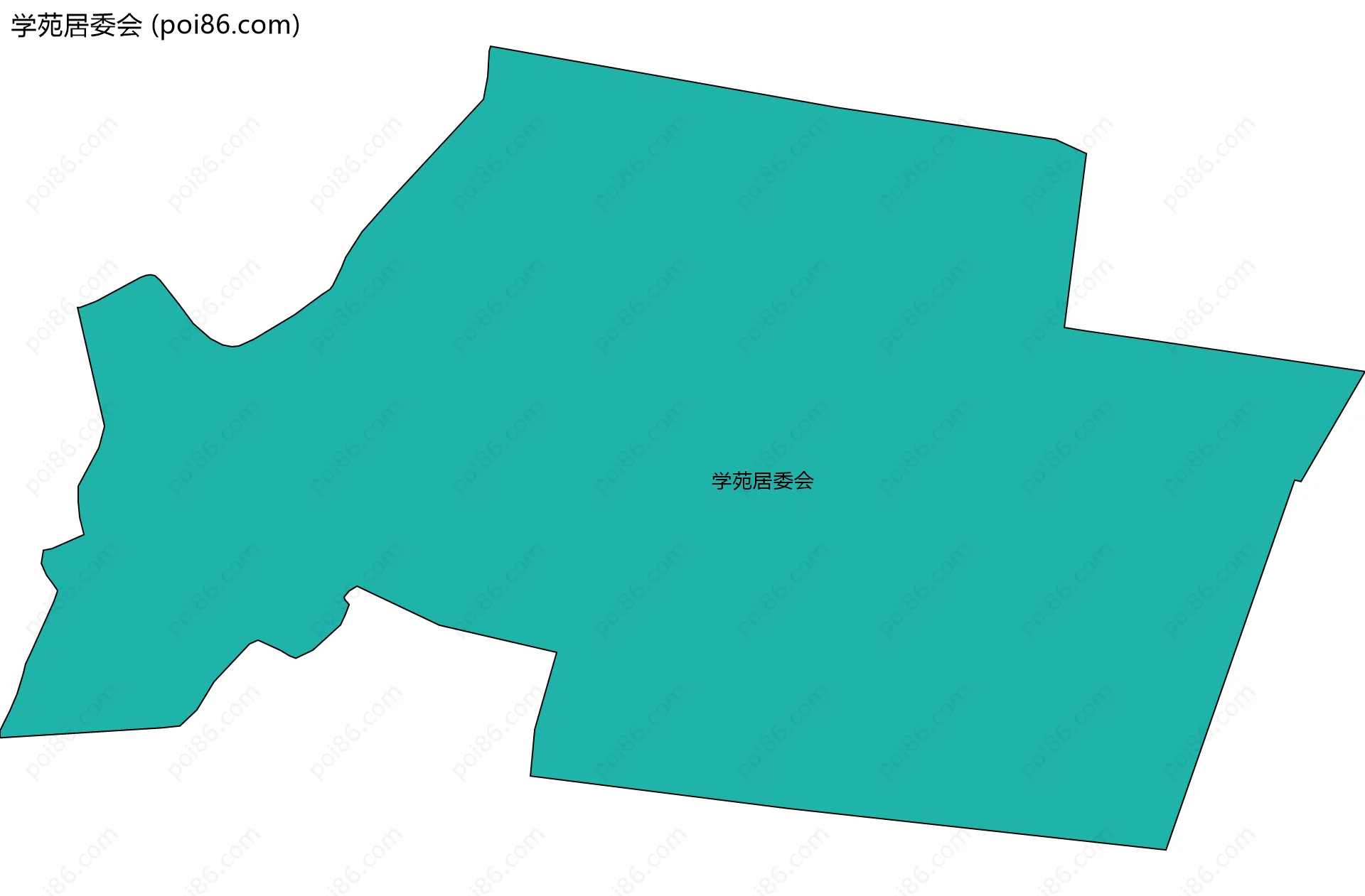 学苑居委会边界地图