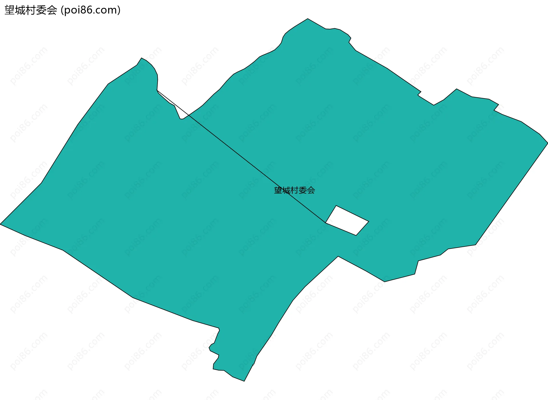 望城村委会边界地图