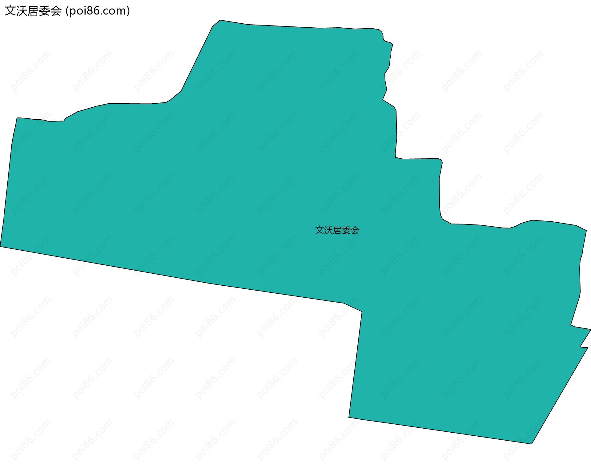 文沃居委会边界地图