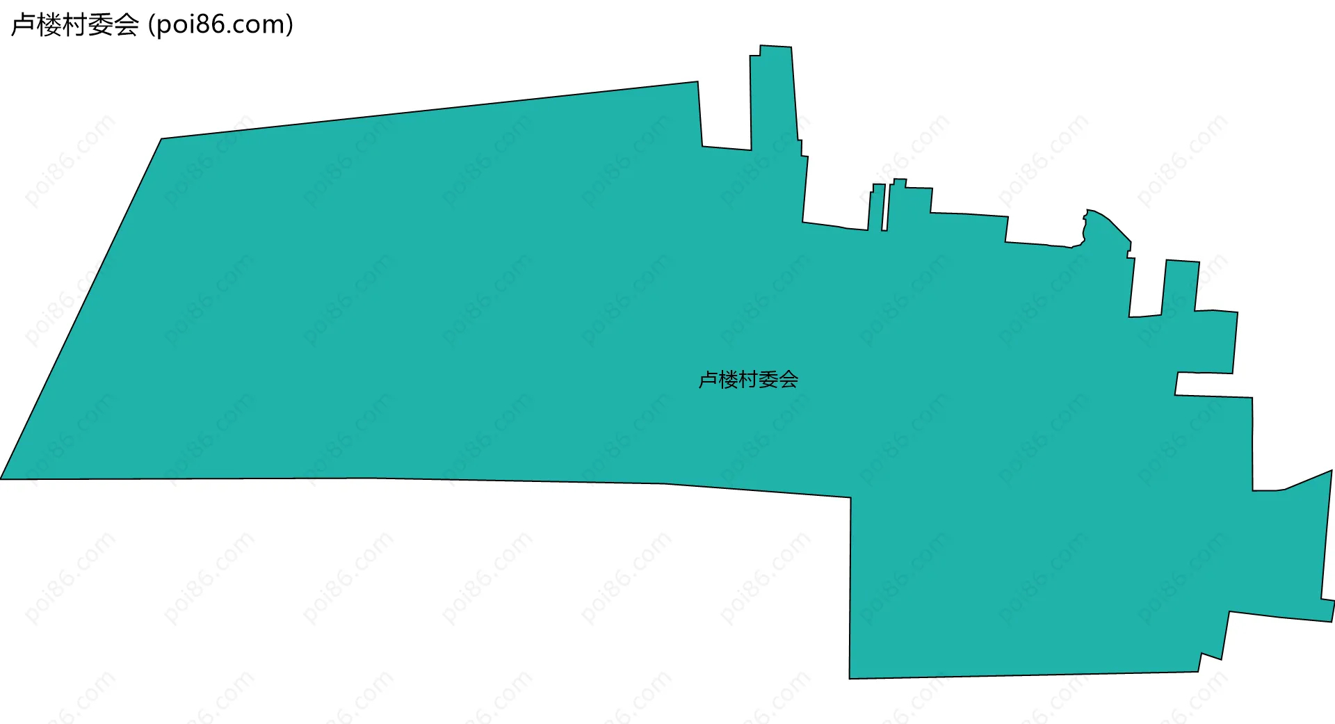 卢楼村委会边界地图