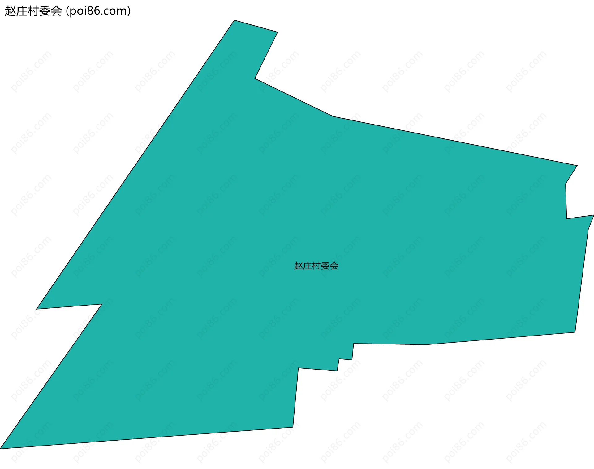 赵庄村委会边界地图
