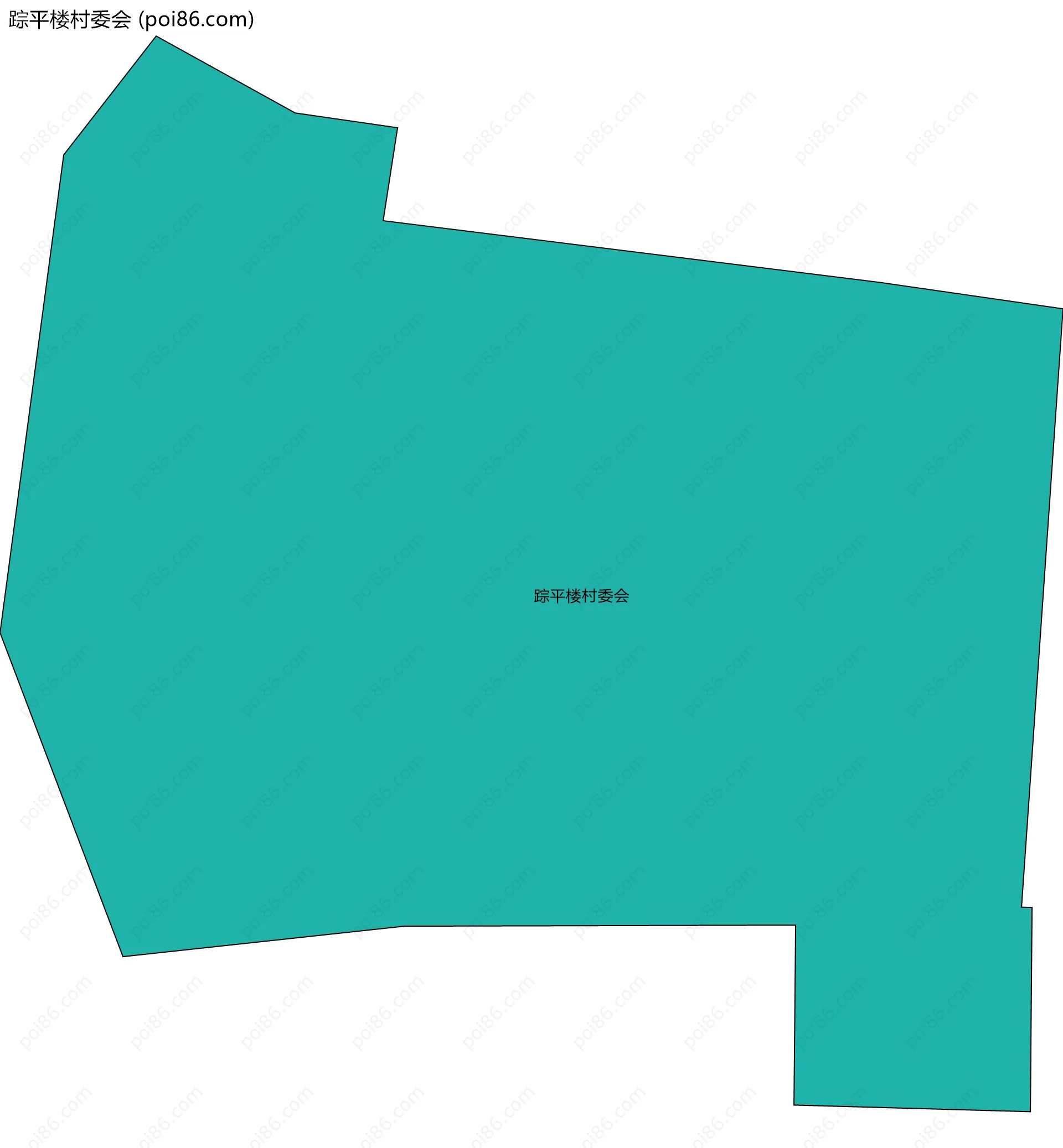踪平楼村委会边界地图