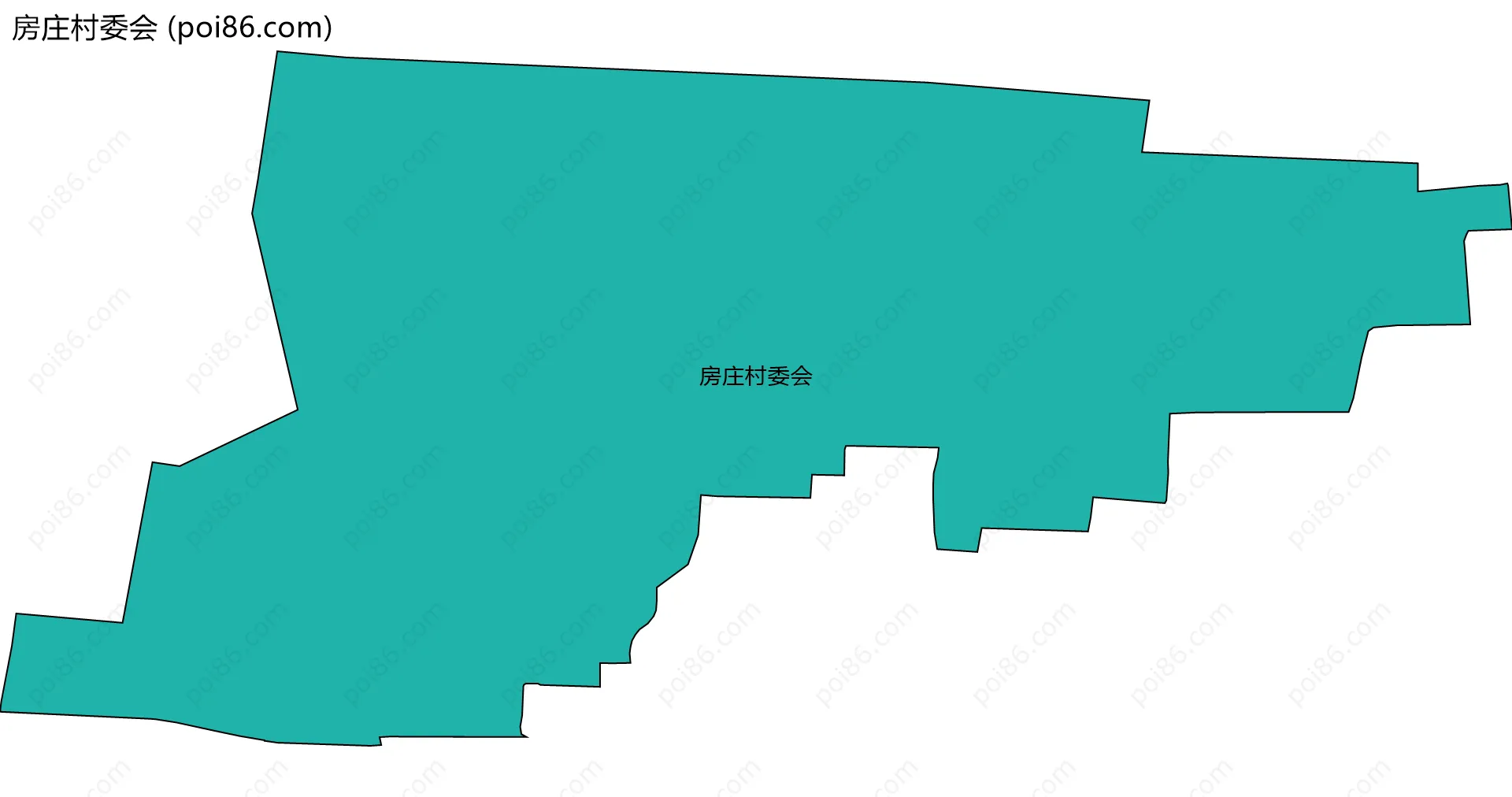 房庄村委会边界地图