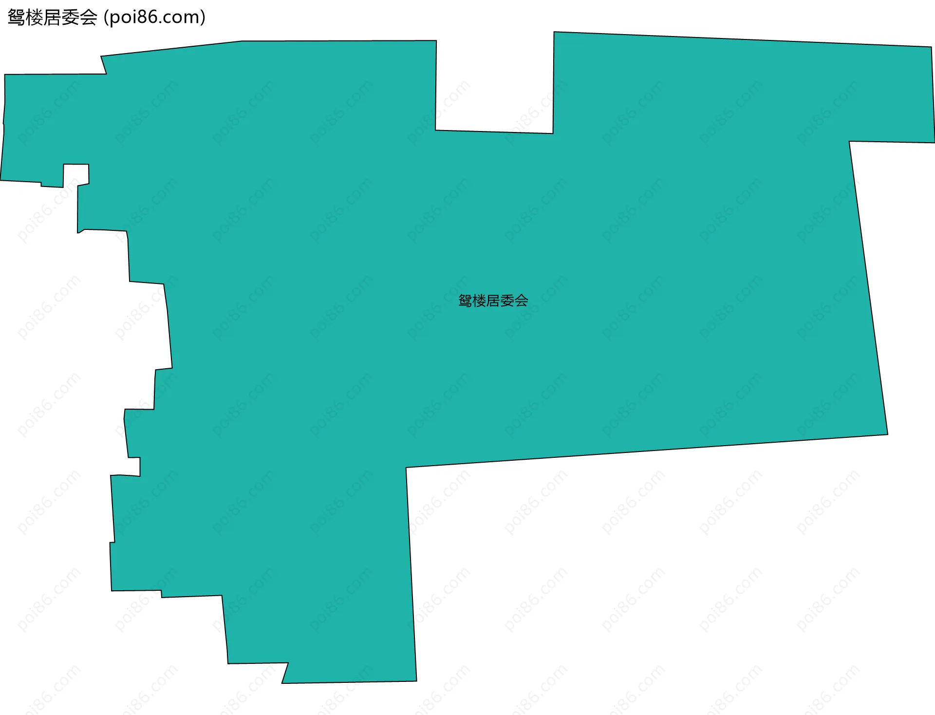 鸳楼居委会边界地图