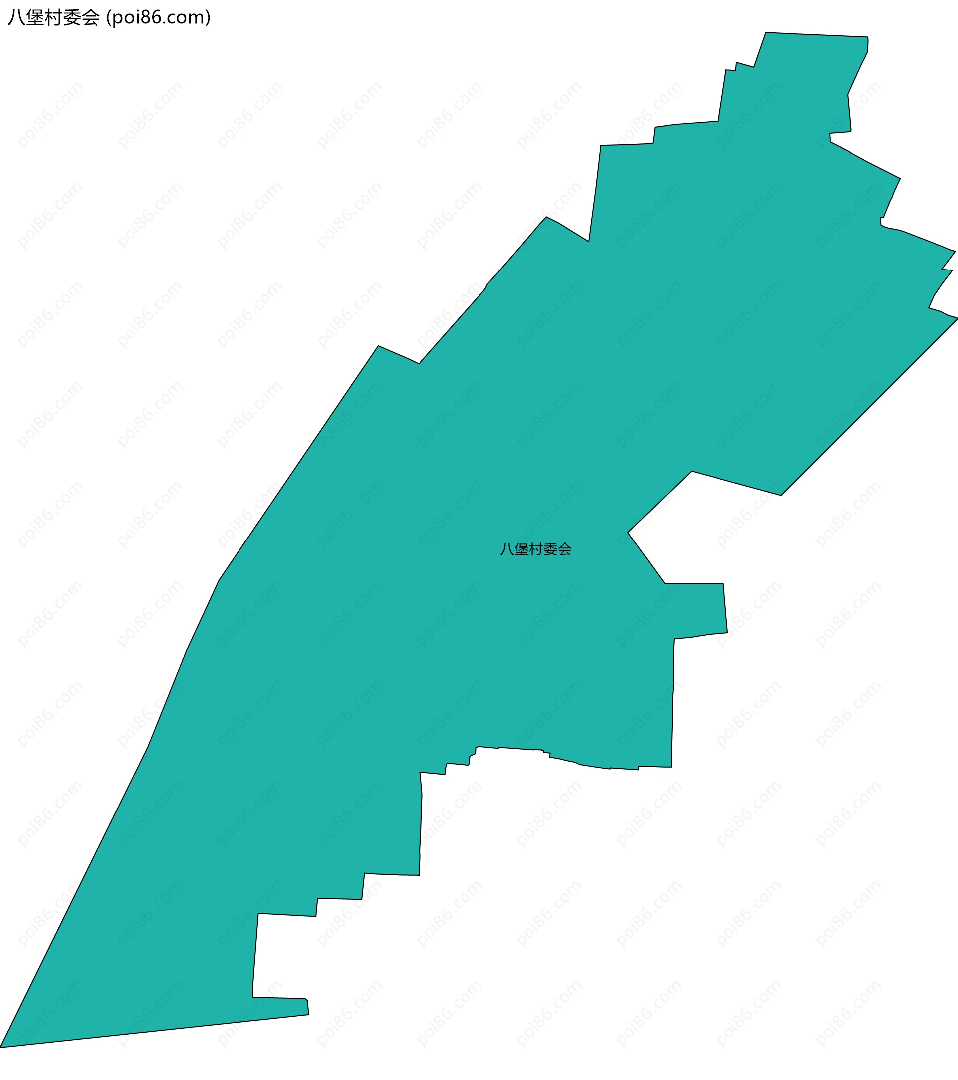 八堡村委会边界地图