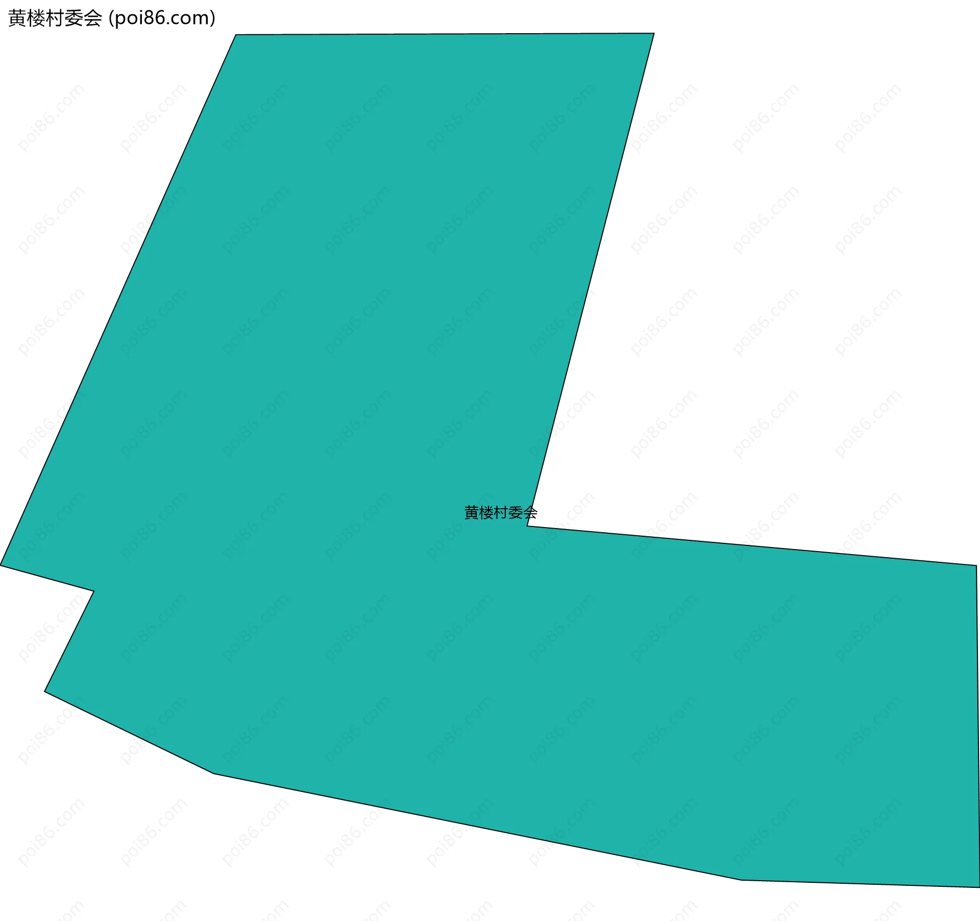 黄楼村委会边界地图