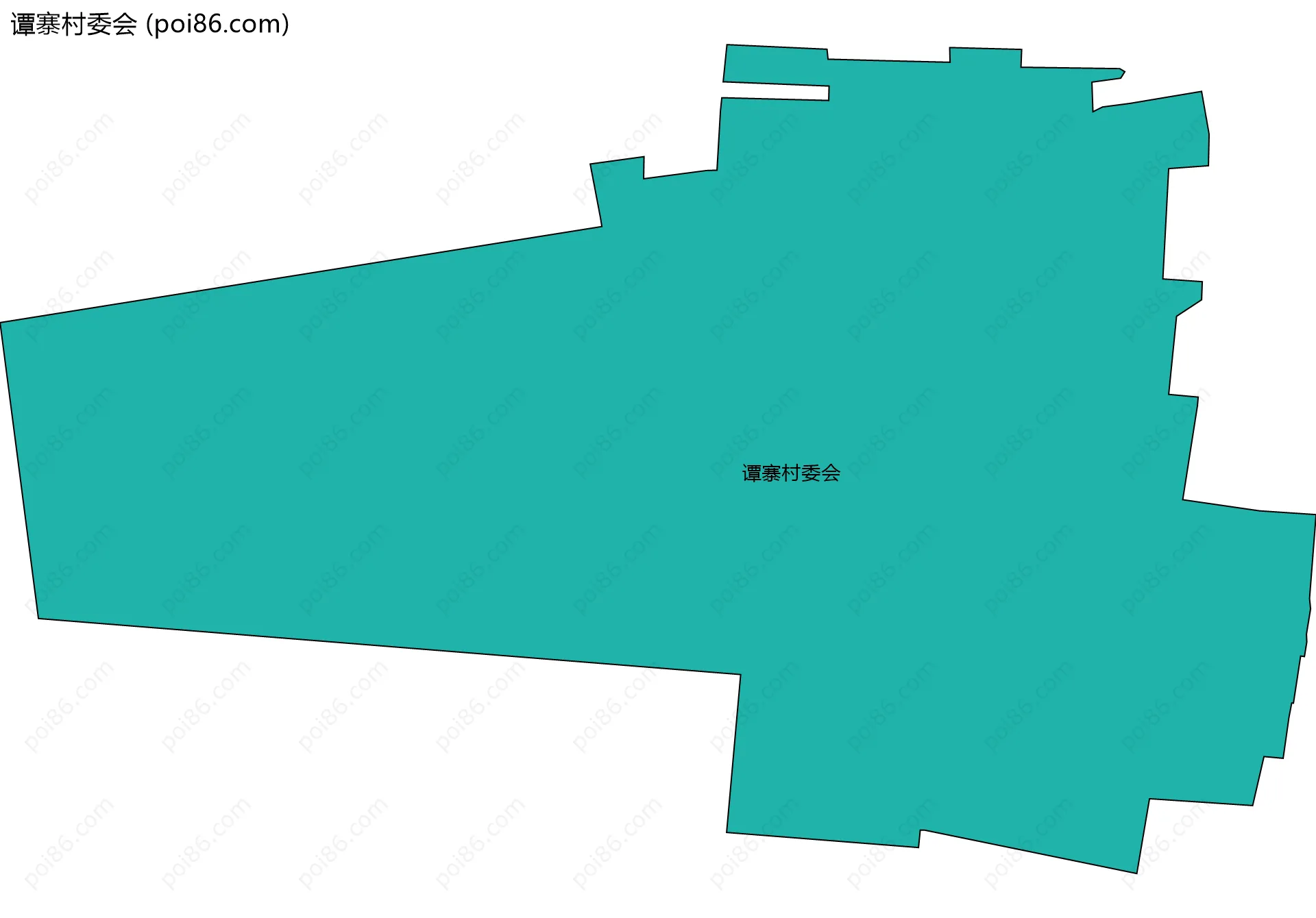 谭寨村委会边界地图